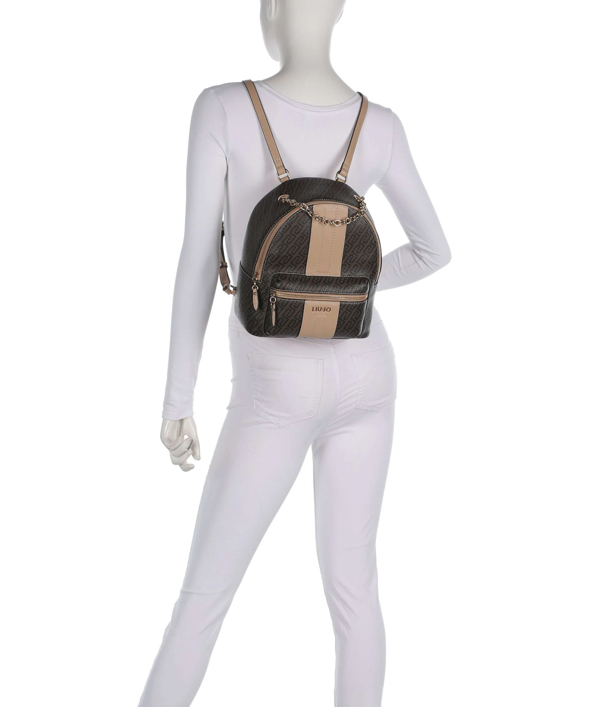 Liu Jo Ematite M Backpack naturale/dark cipria - Image 3