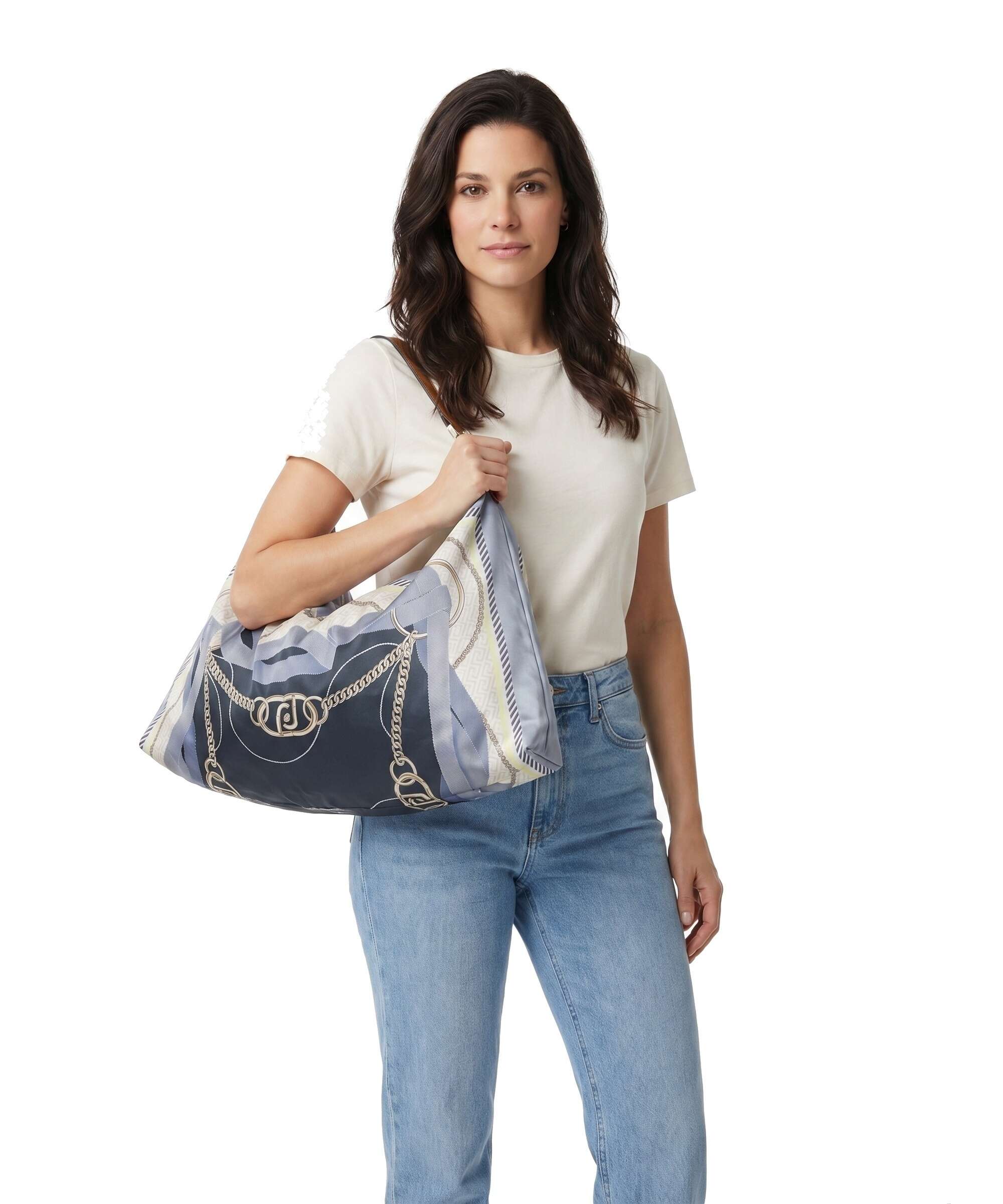 Liu Jo Foulard Hobo bag st metall/light denim - Image 3