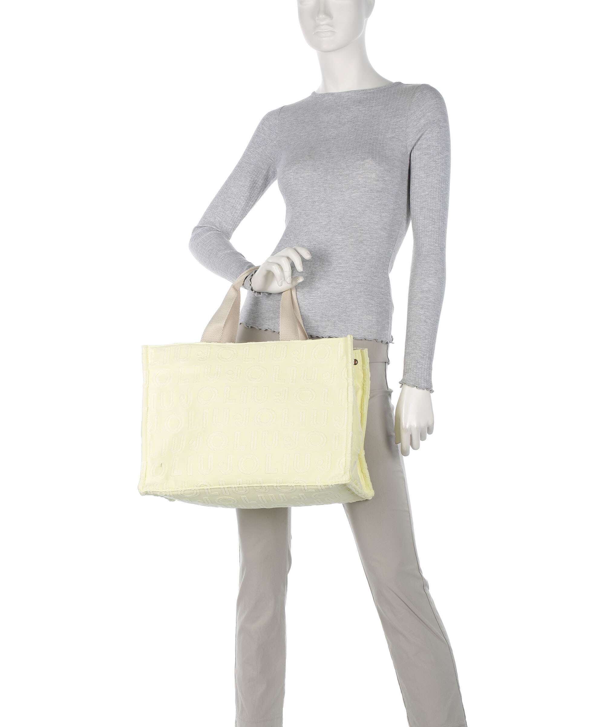 Liu Jo Logo Tote bag pale yellow - Image 3