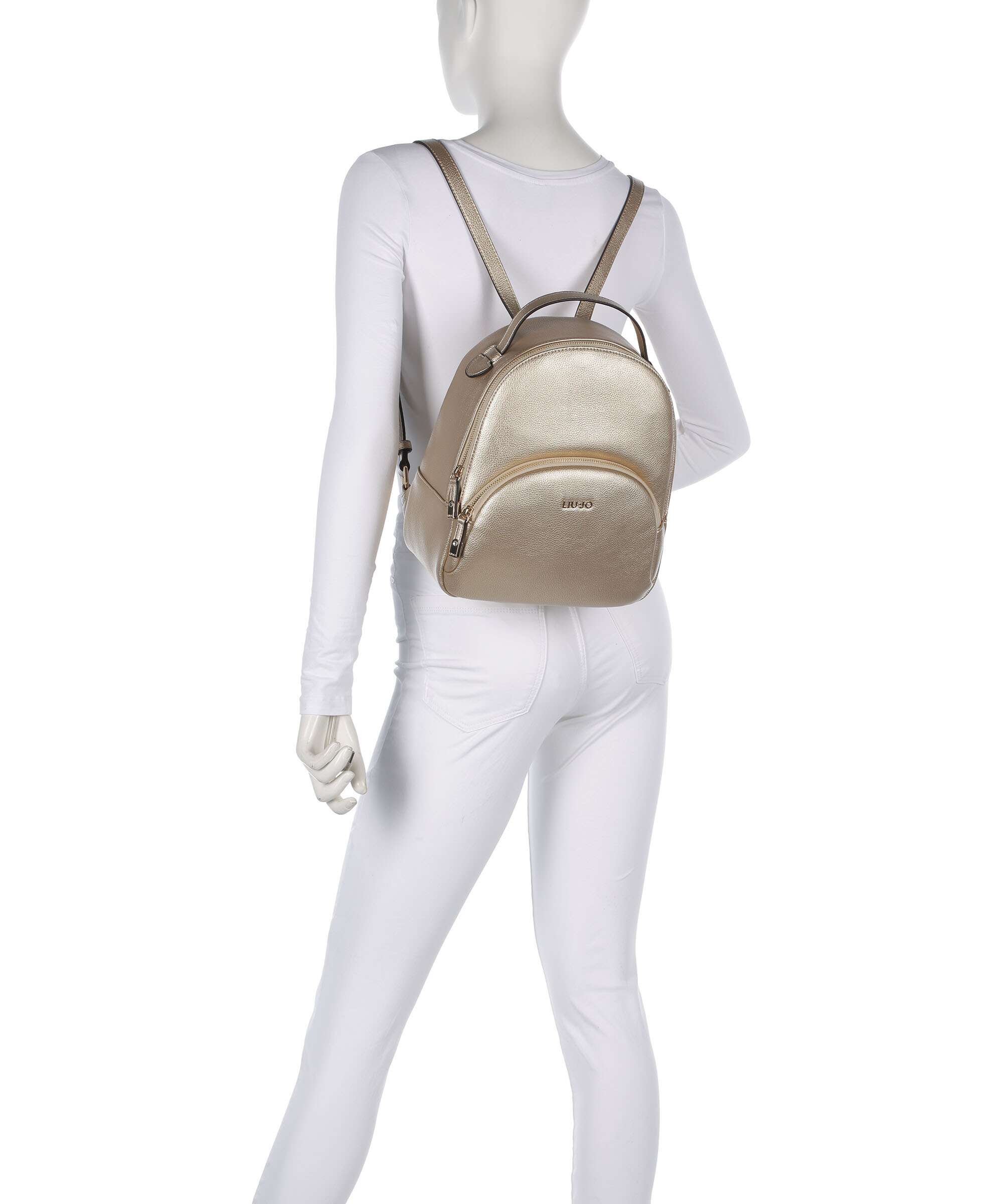 Liu Jo Manhattan M Backpack light gold - Image 3