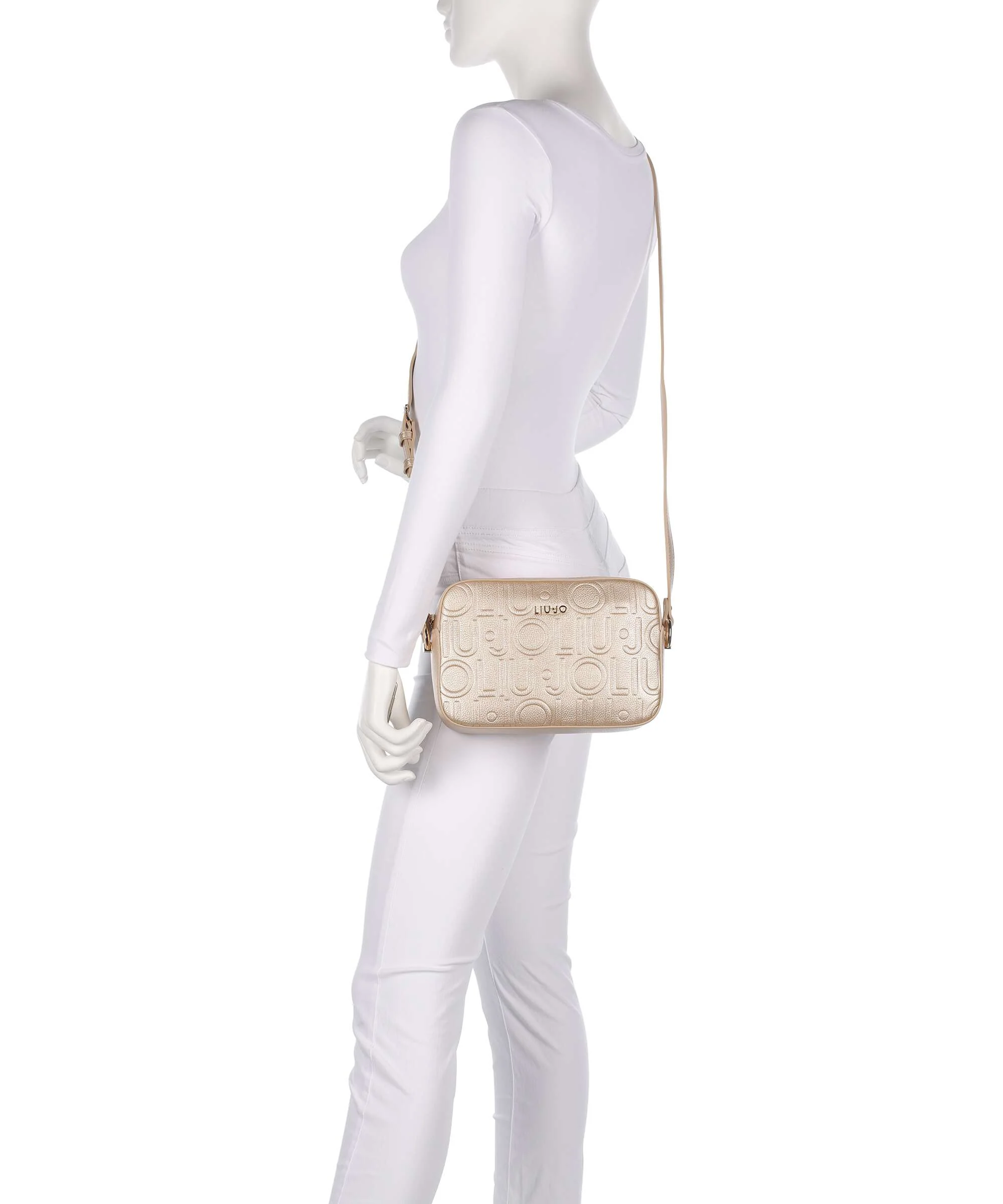 Liu Jo Manhattan M Crossbody bag light gold - Image 3