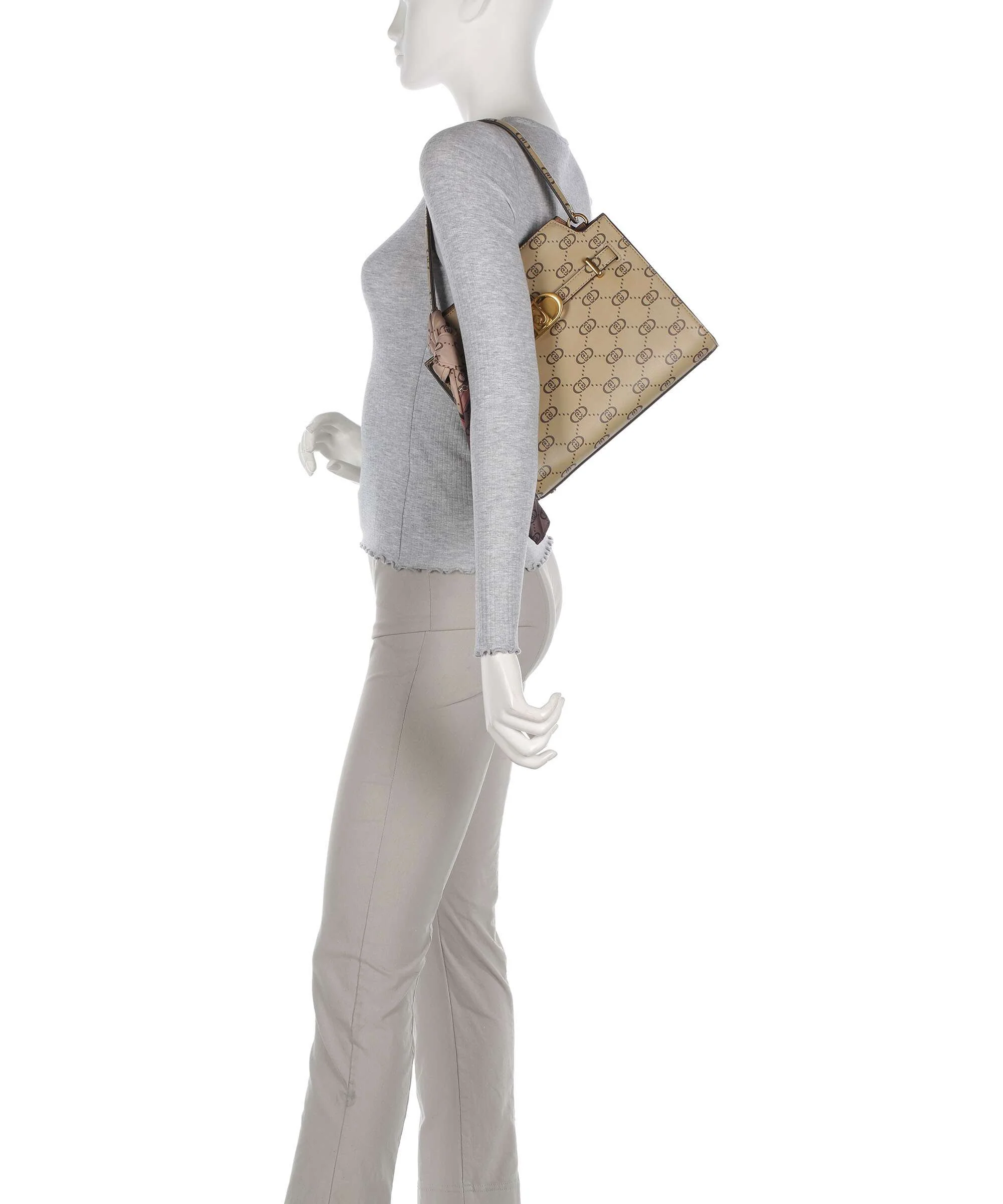 Liu Jo Nadie Shoulder bag tortora/logo - Image 3