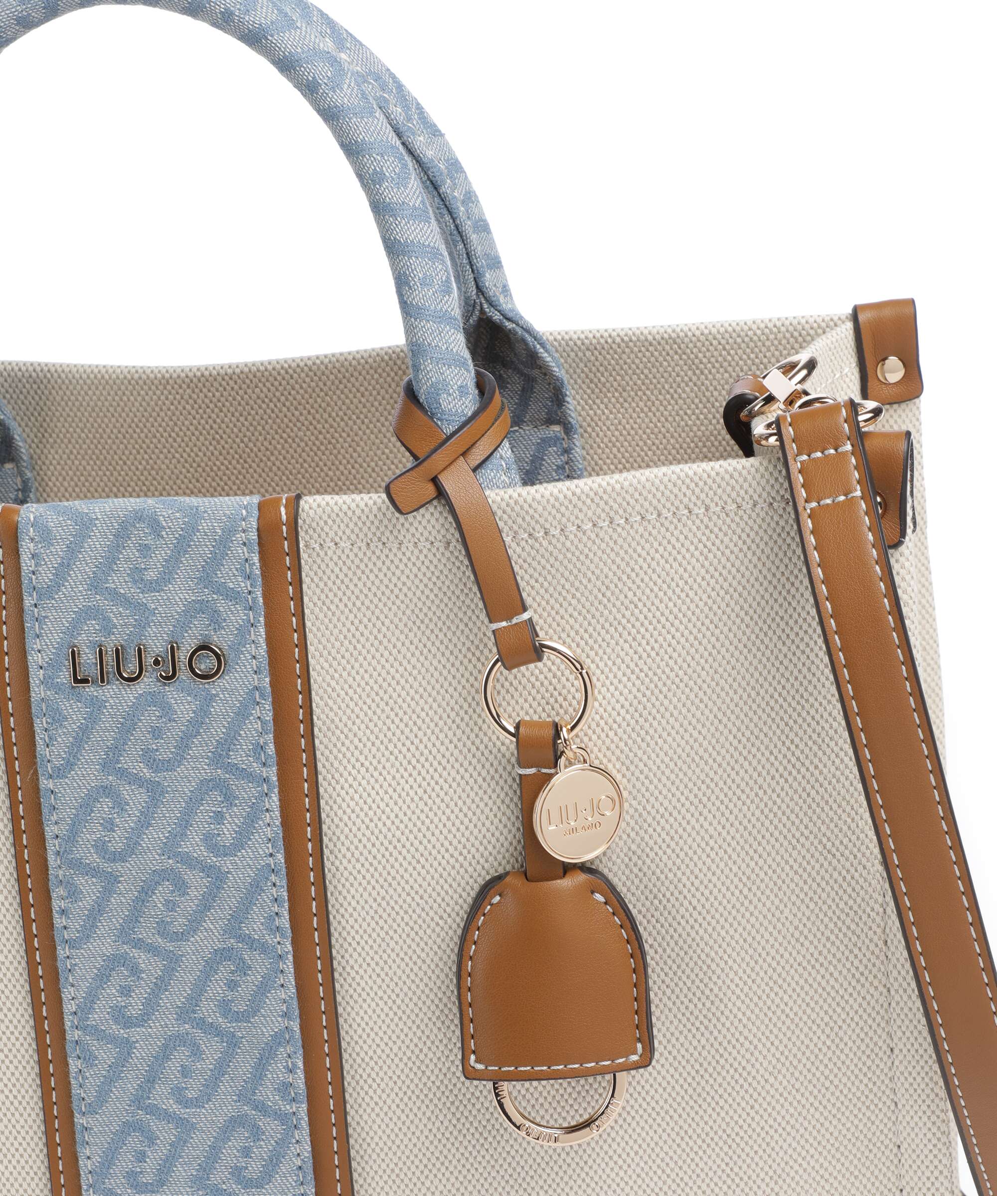 Liu Jo Ridhi M Handbag neutro/denim - Image 4