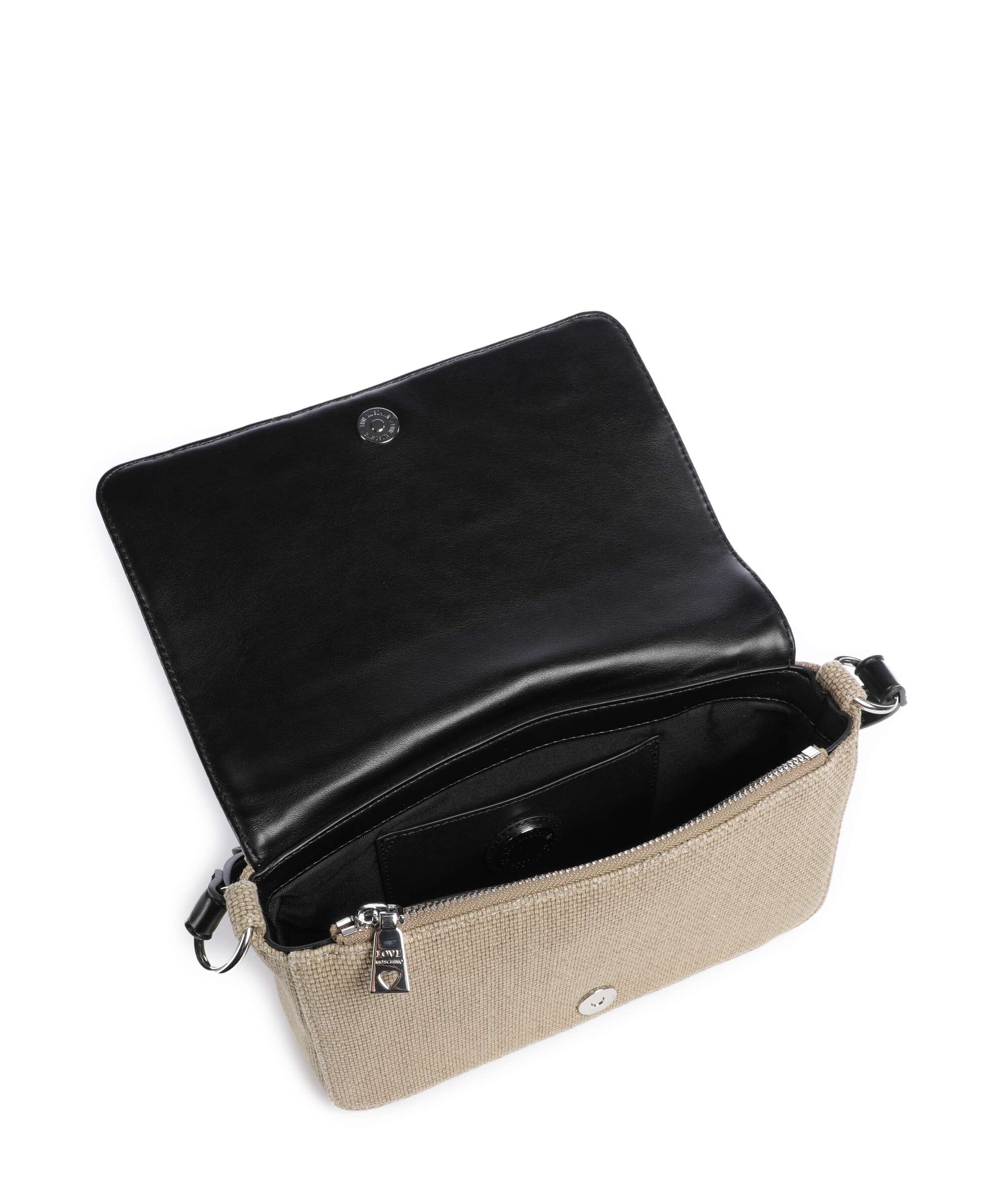 Love Moschino Cargo Canvas Crossbody bag black/gold - Image 6