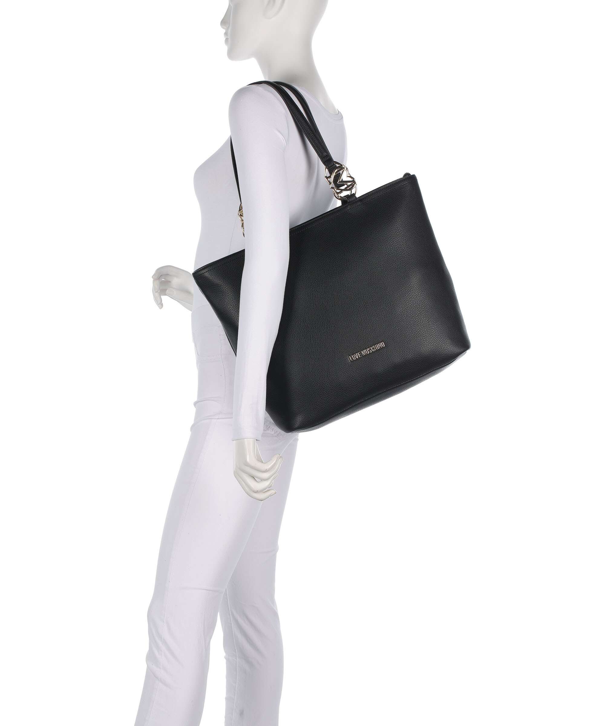 Love Moschino Jewel Tote bag black - Image 3