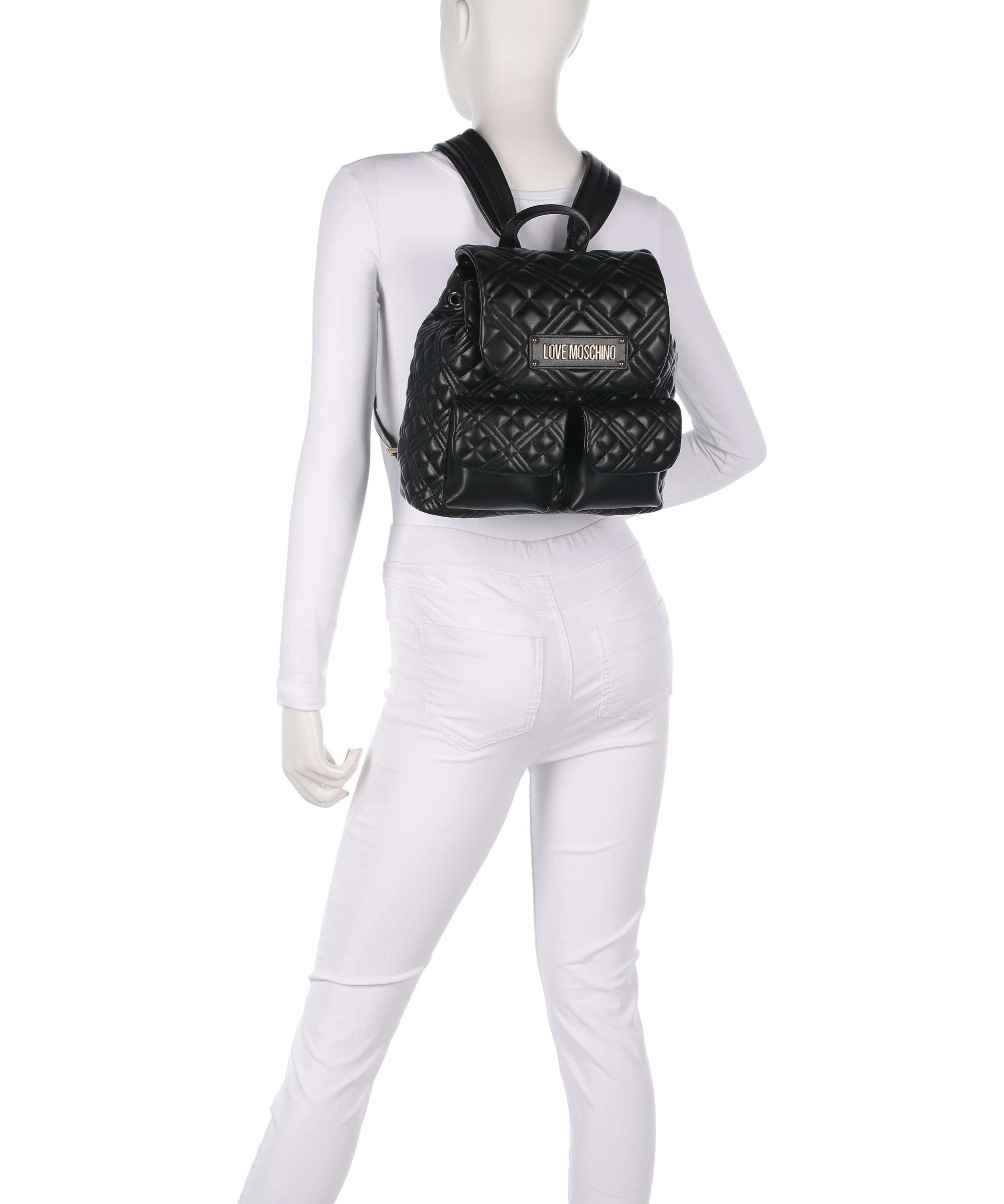 Love Moschino Quilted Backpack black - Image 3