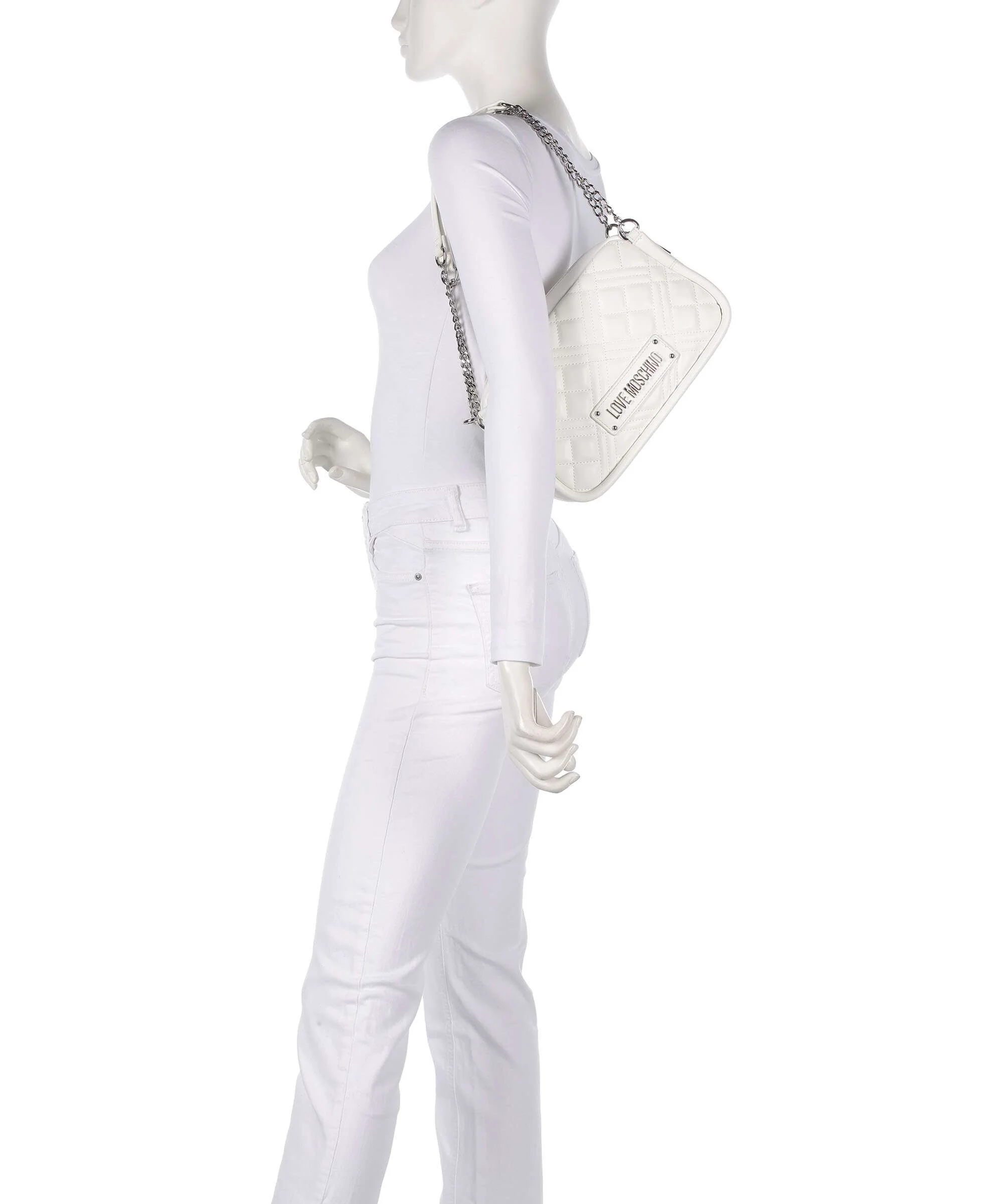 Love Moschino Quilted Shoulder bag bianco - Image 3