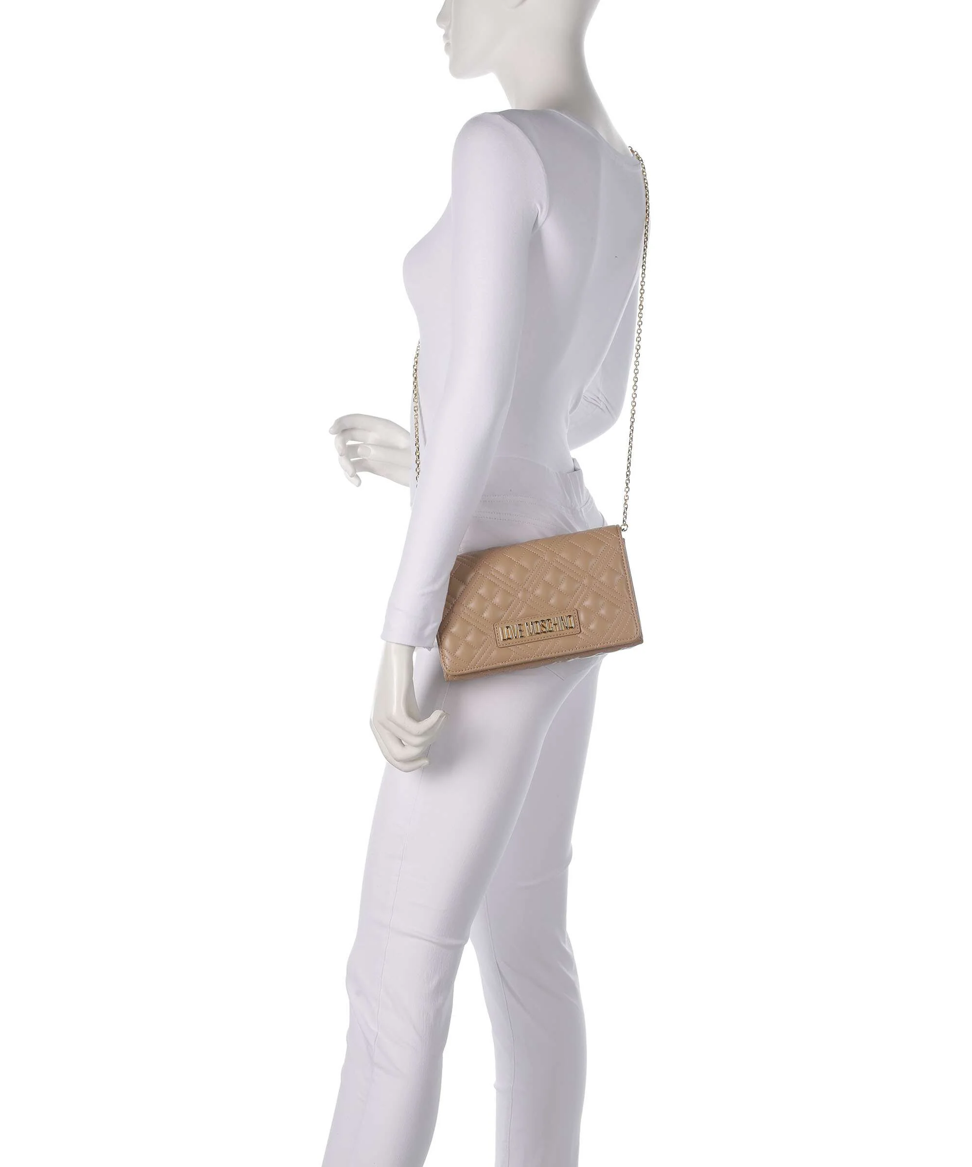 Love Moschino Smart Daily Crossbody bag beige - Image 3