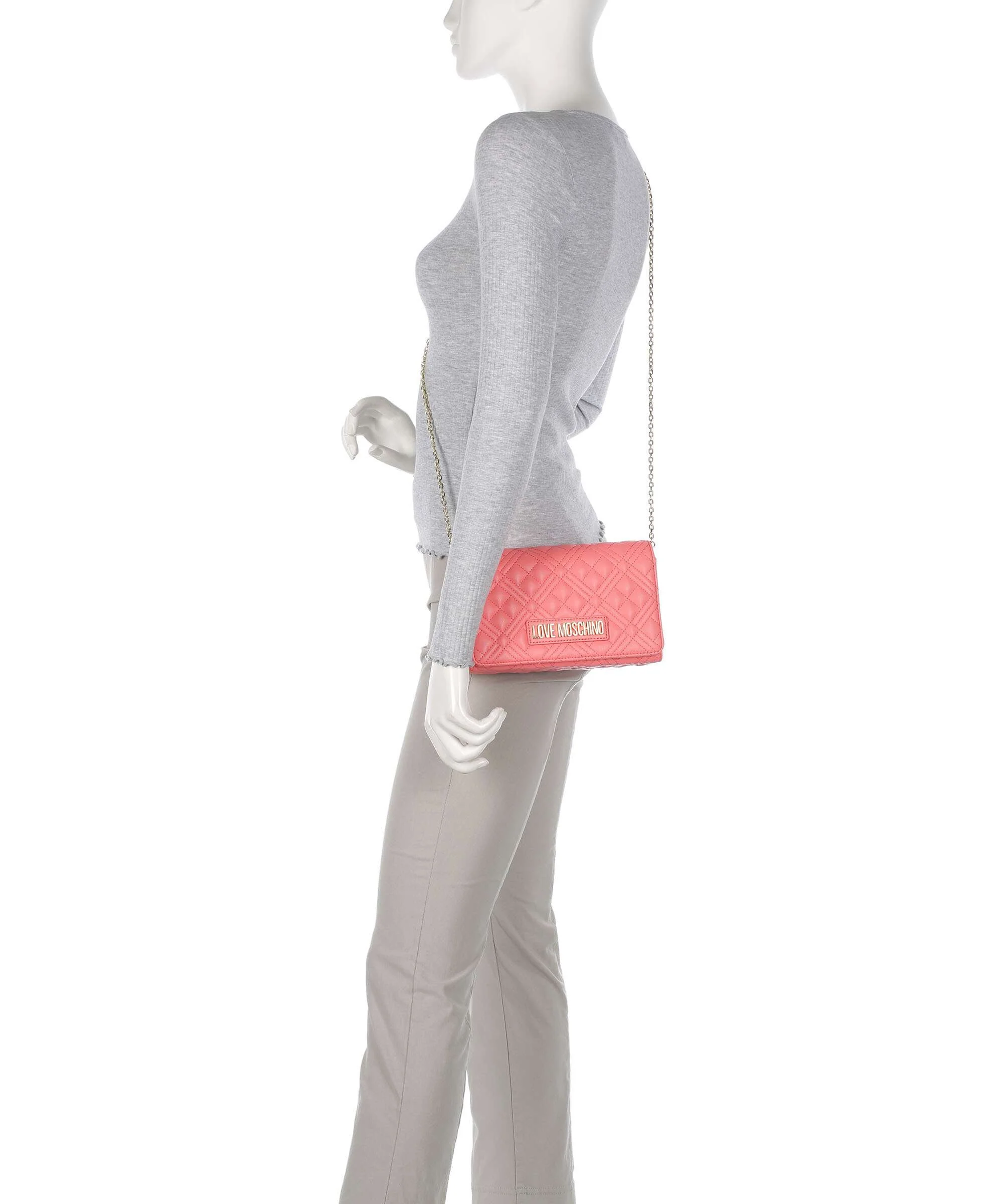 Love Moschino Smart Daily Crossbody bag coral - Image 3
