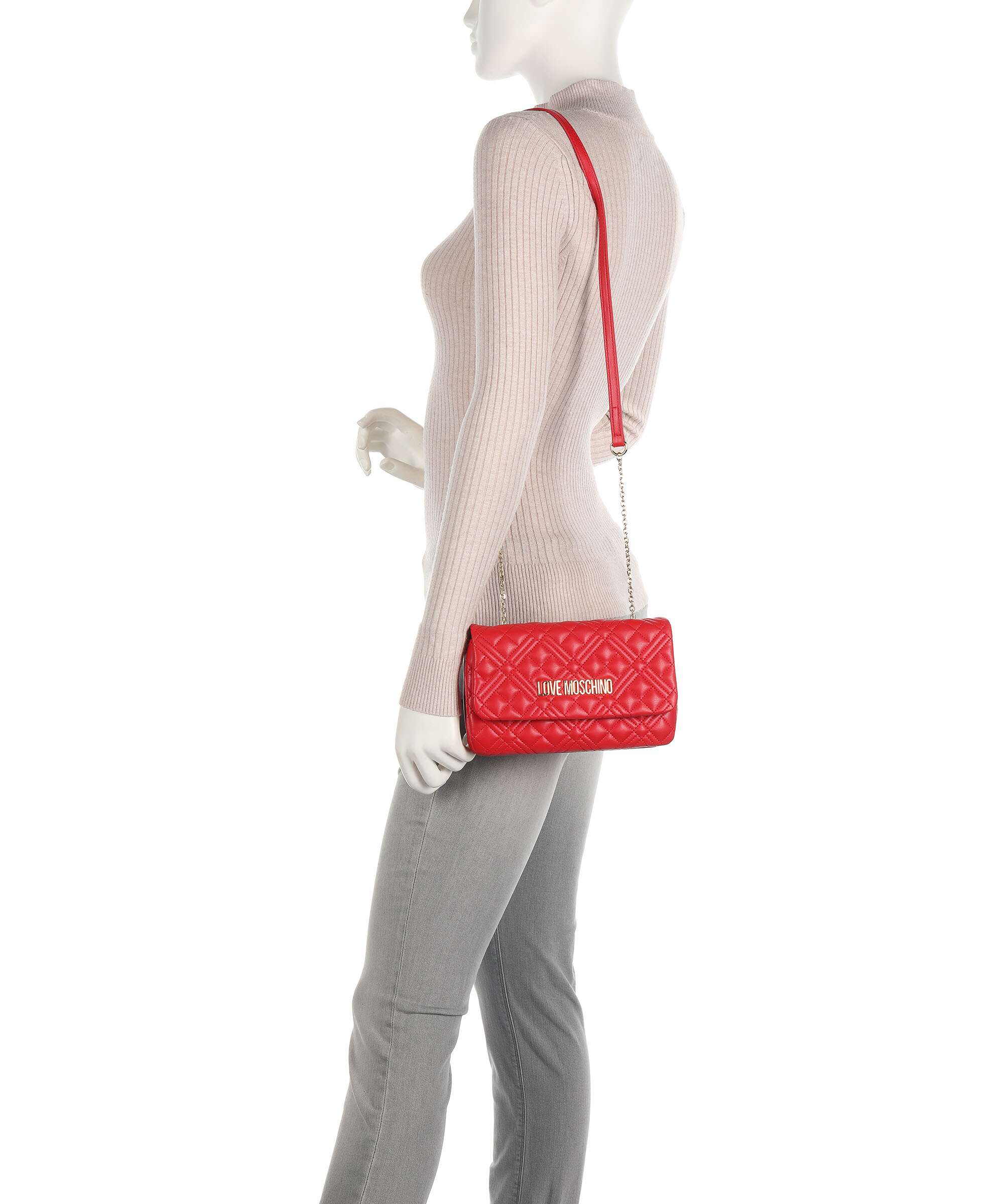 Love Moschino Smart Daily Crossbody bag rosso - Image 3