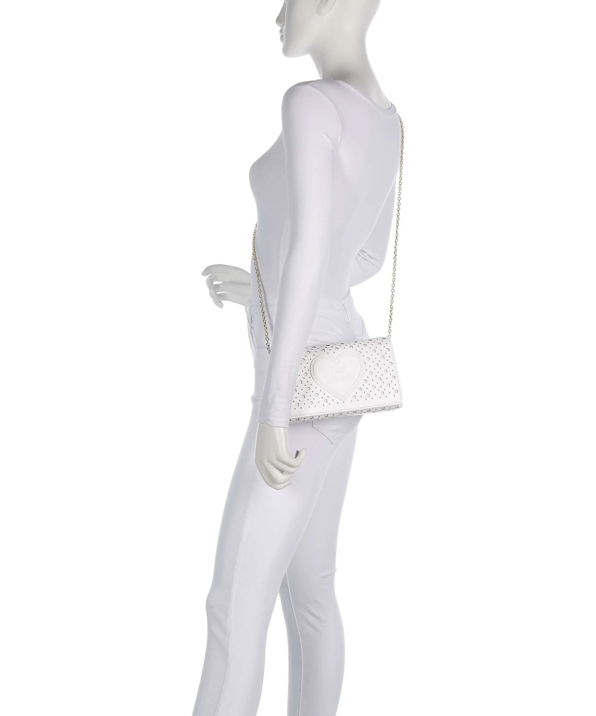 Love Moschino Smart Daily Crossbody bag white - Image 3