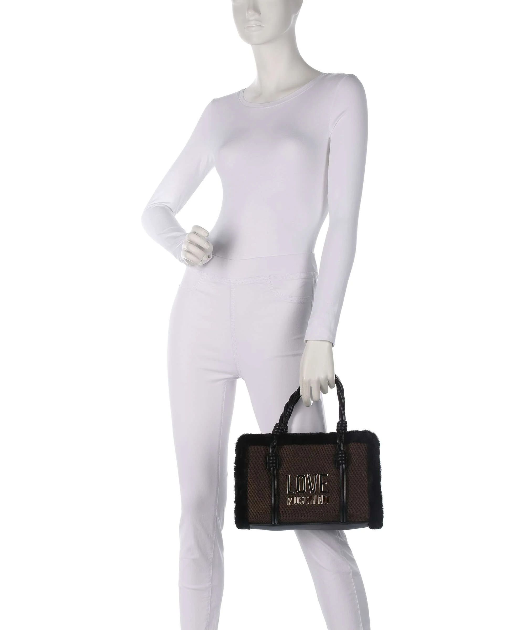 Love Moschino Wintery Handbag chocolate/black - Image 3