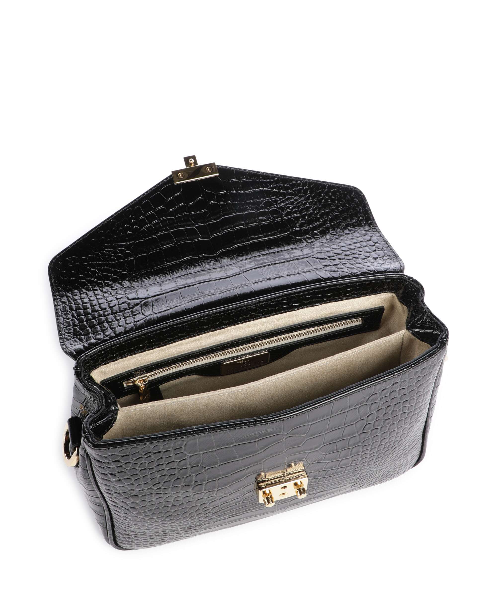Maison Mollerus Croco Marly Crossbody bag classic schwarz - Image 6