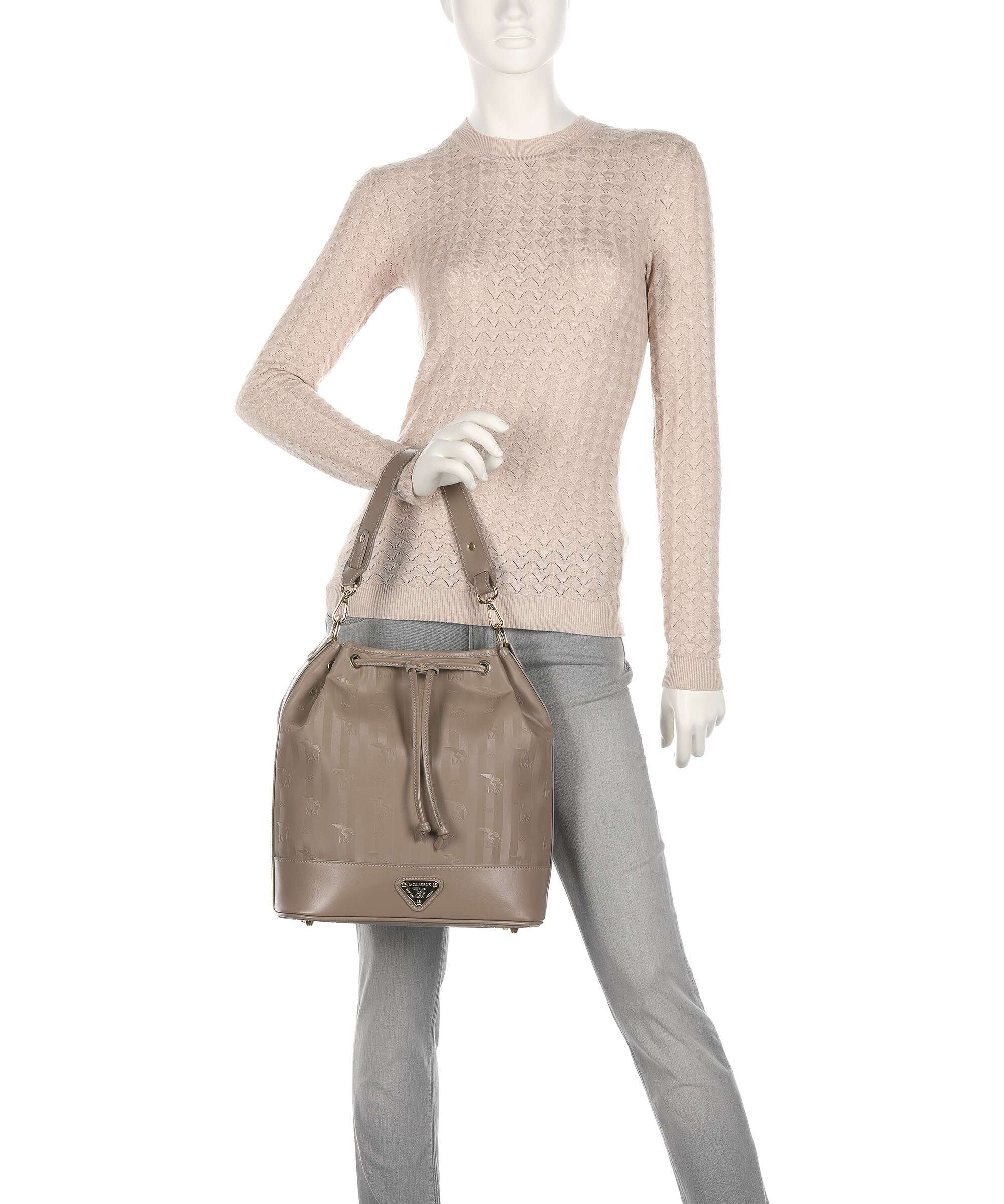 Maison Mollerus Vinerus Niesen Bucket bag taupe - Image 4
