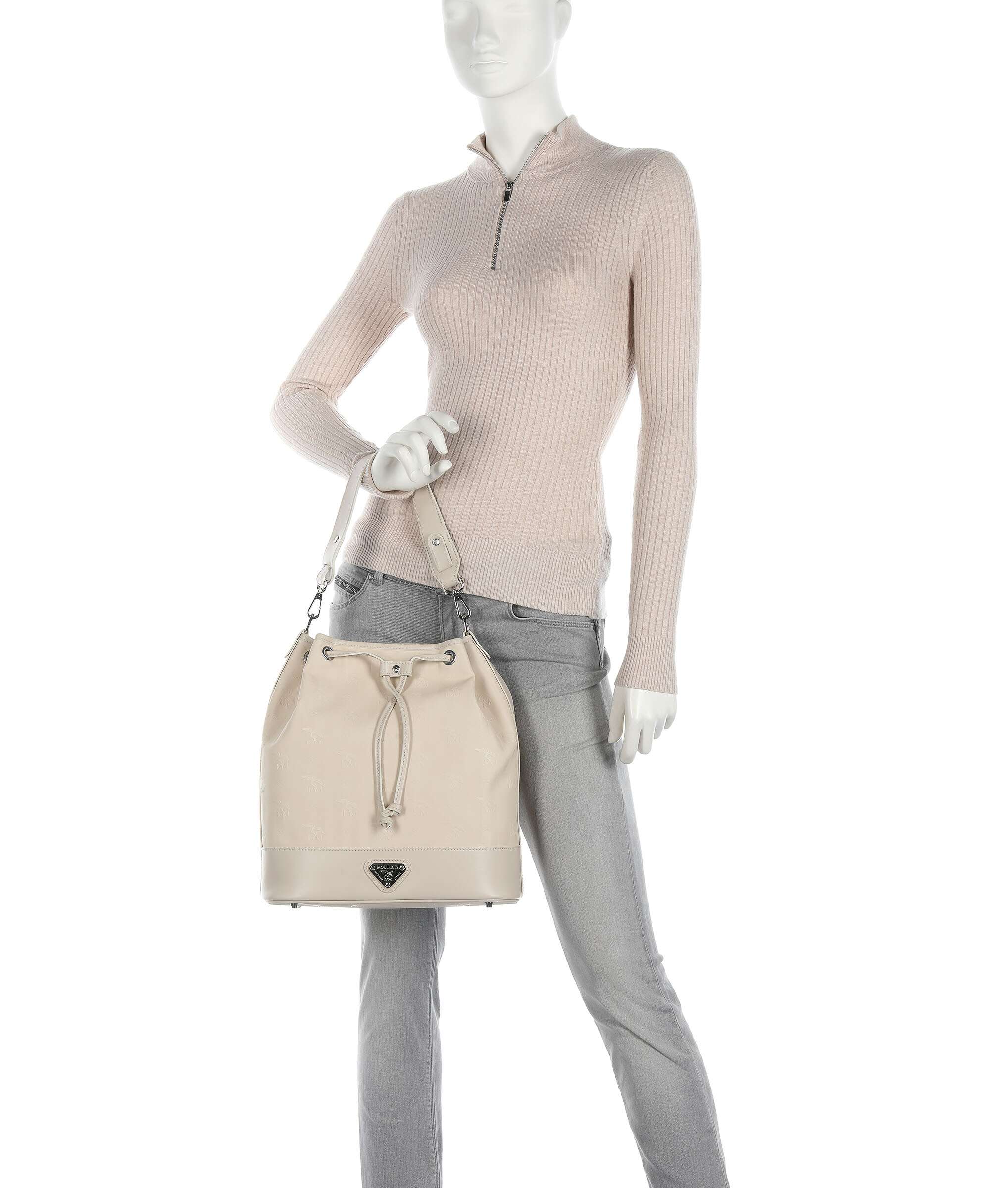 Maison Mollerus Vinerus Niesen Bucket bag pearl - Image 3