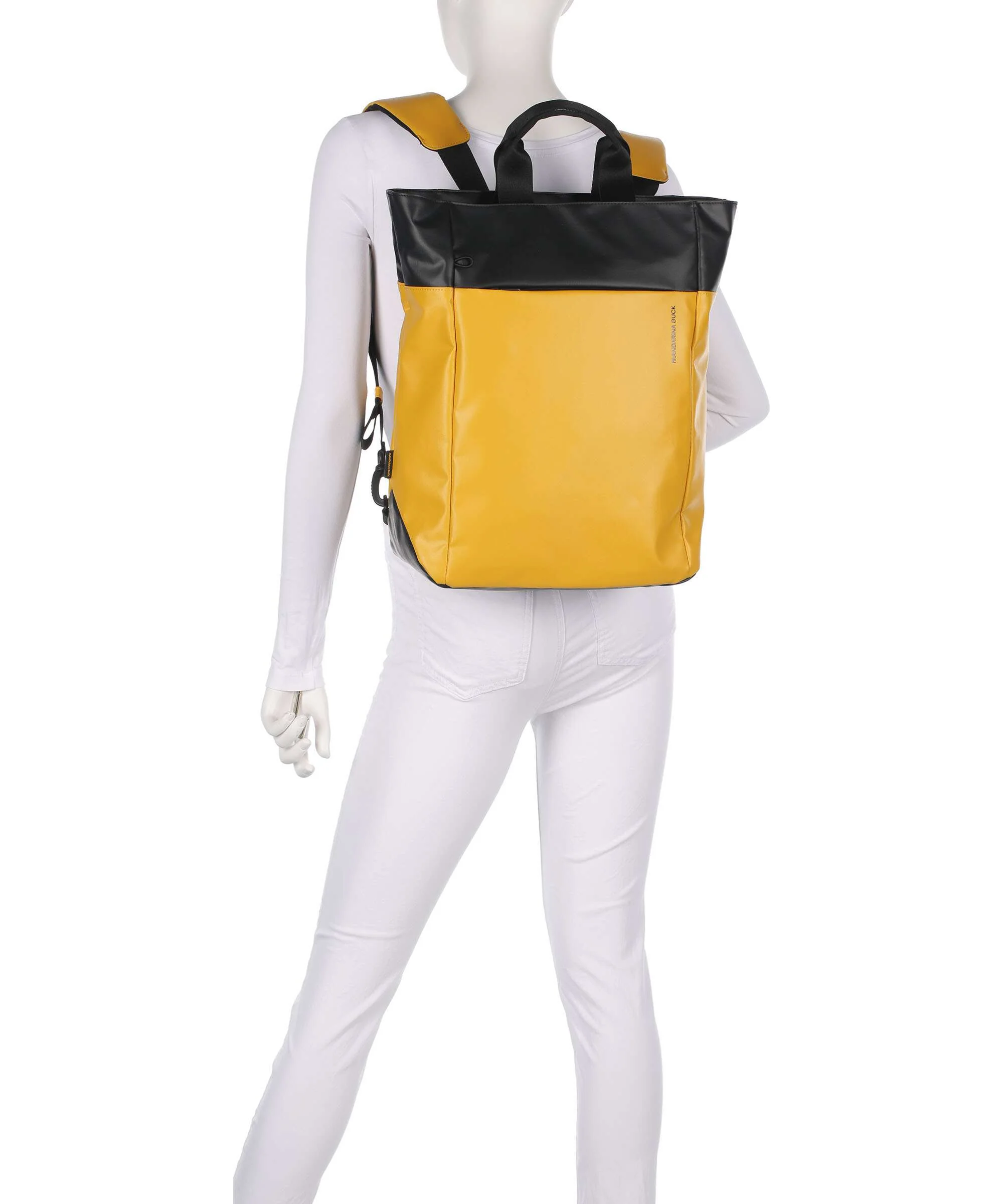 Mandarina Duck Eco Coated Backpack duck yellow - Image 3