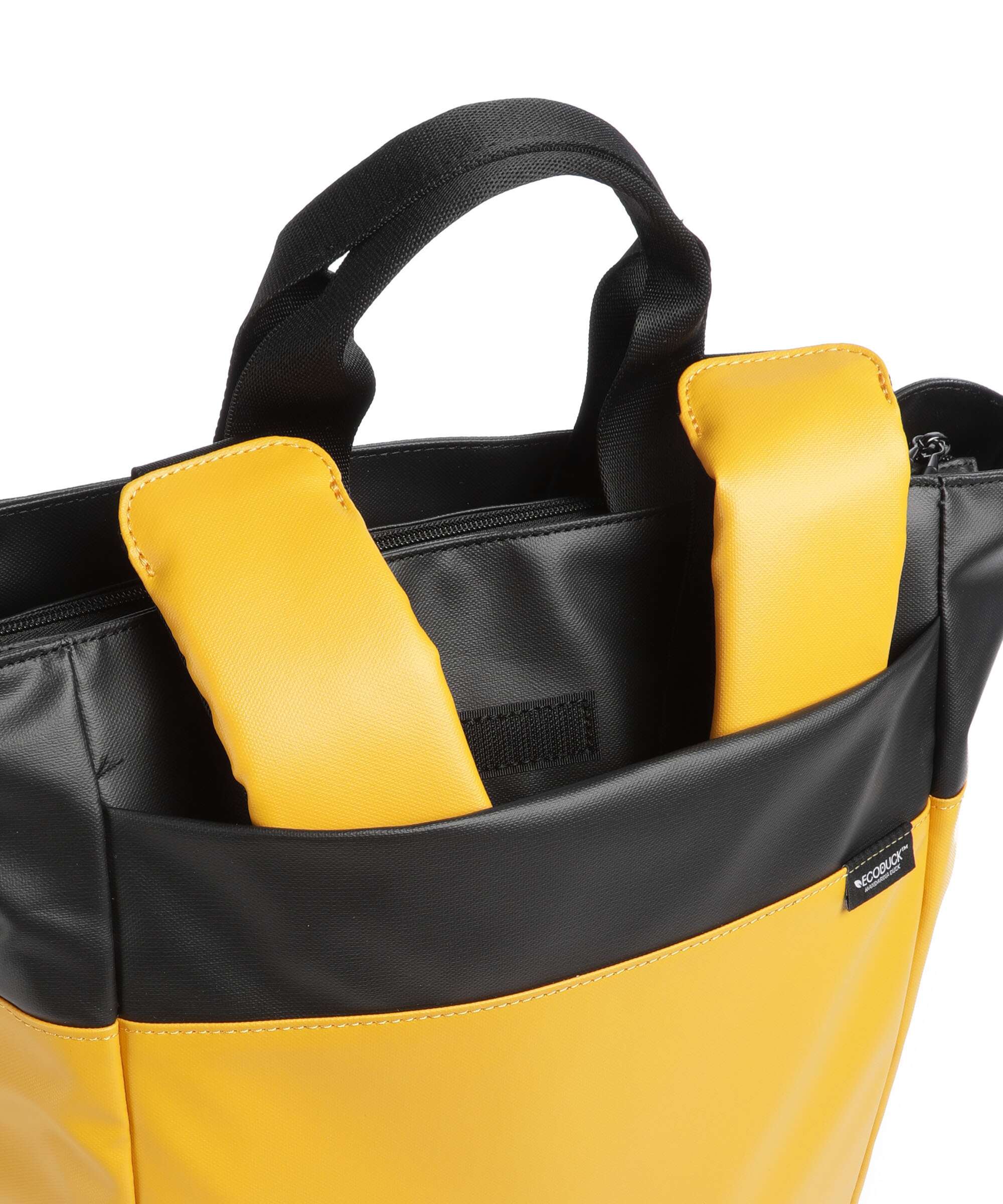 Mandarina Duck Eco Coated Backpack duck yellow - Image 4