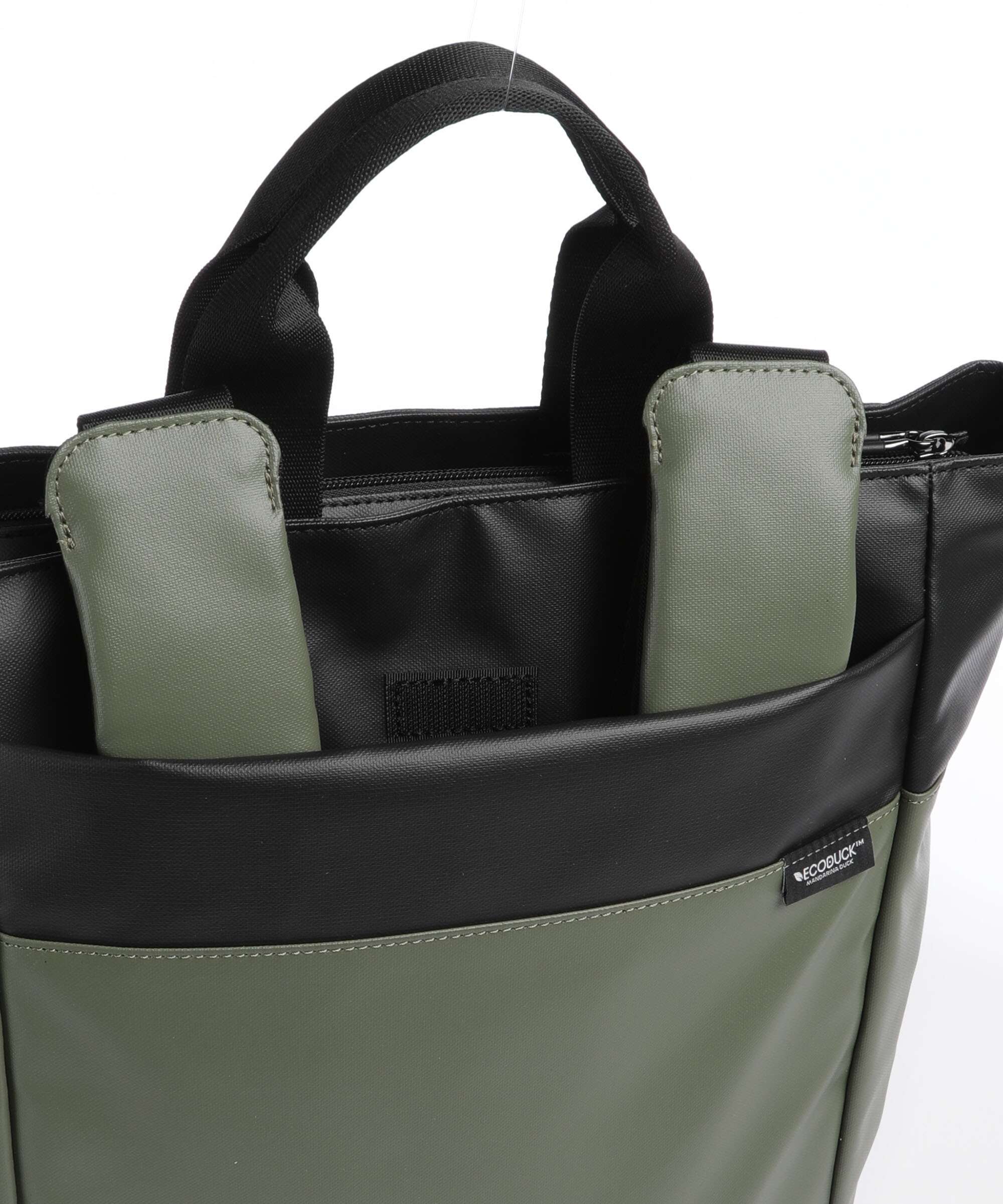 Mandarina Duck Eco Coated Backpack pine green - Image 4
