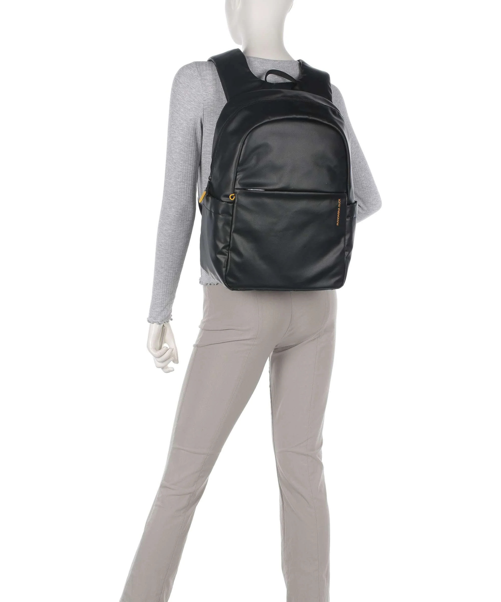 Mandarina Duck Eco Coated Laptop backpack black - Image 3