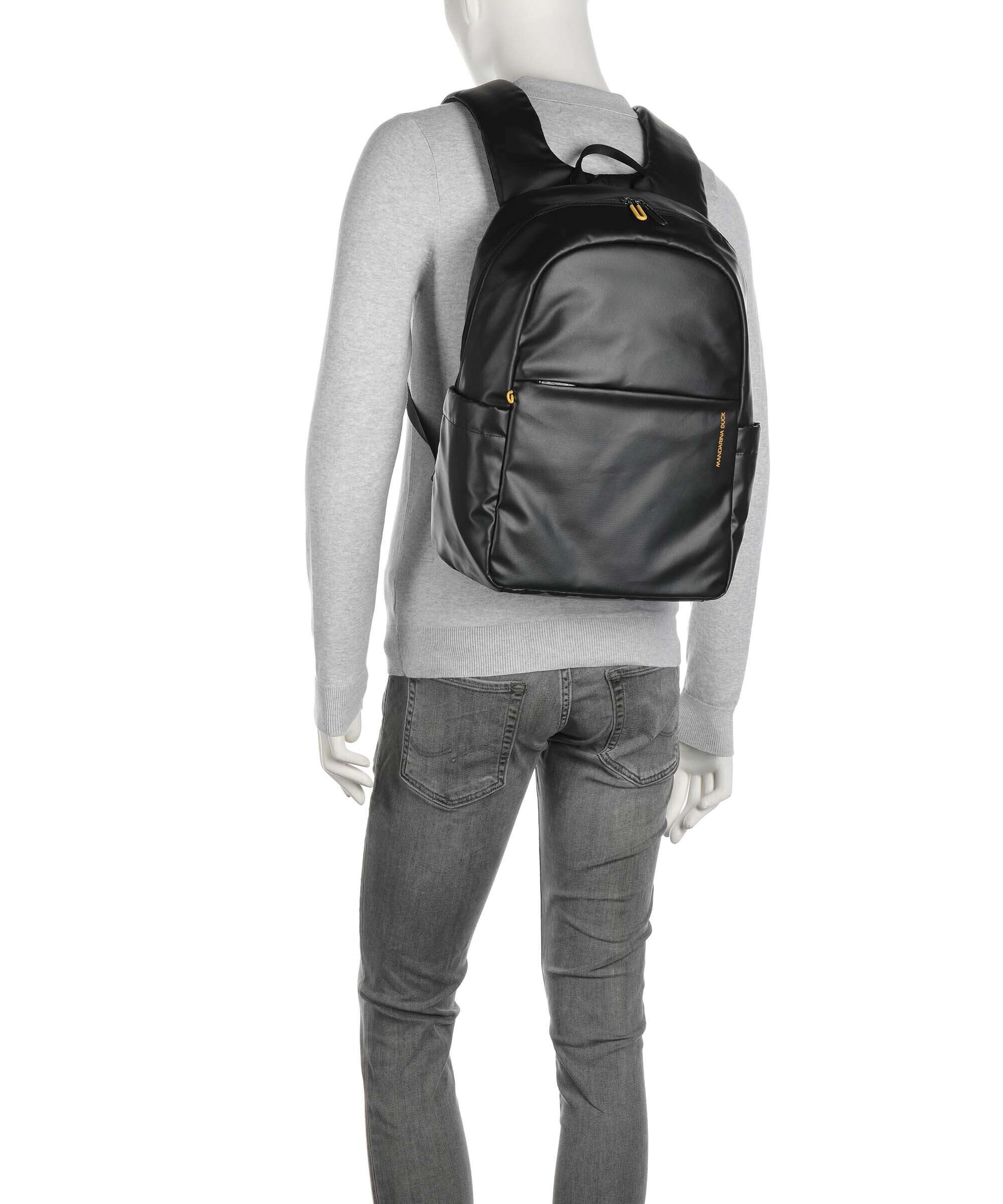 Mandarina Duck Eco Coated Laptop backpack black - Image 4