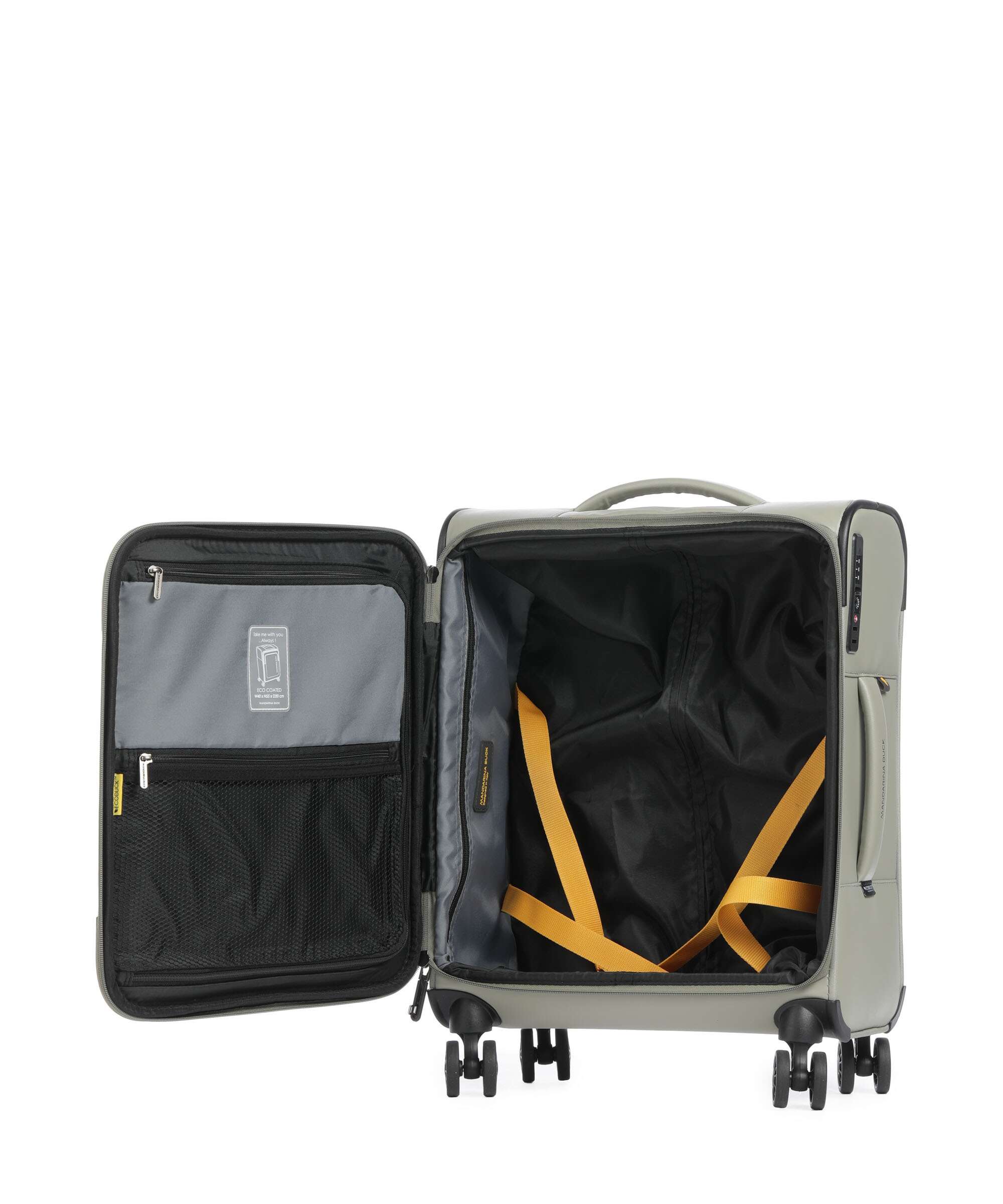 Mandarina Duck Eco Coated Spinner (4 wheels) mud - Image 5