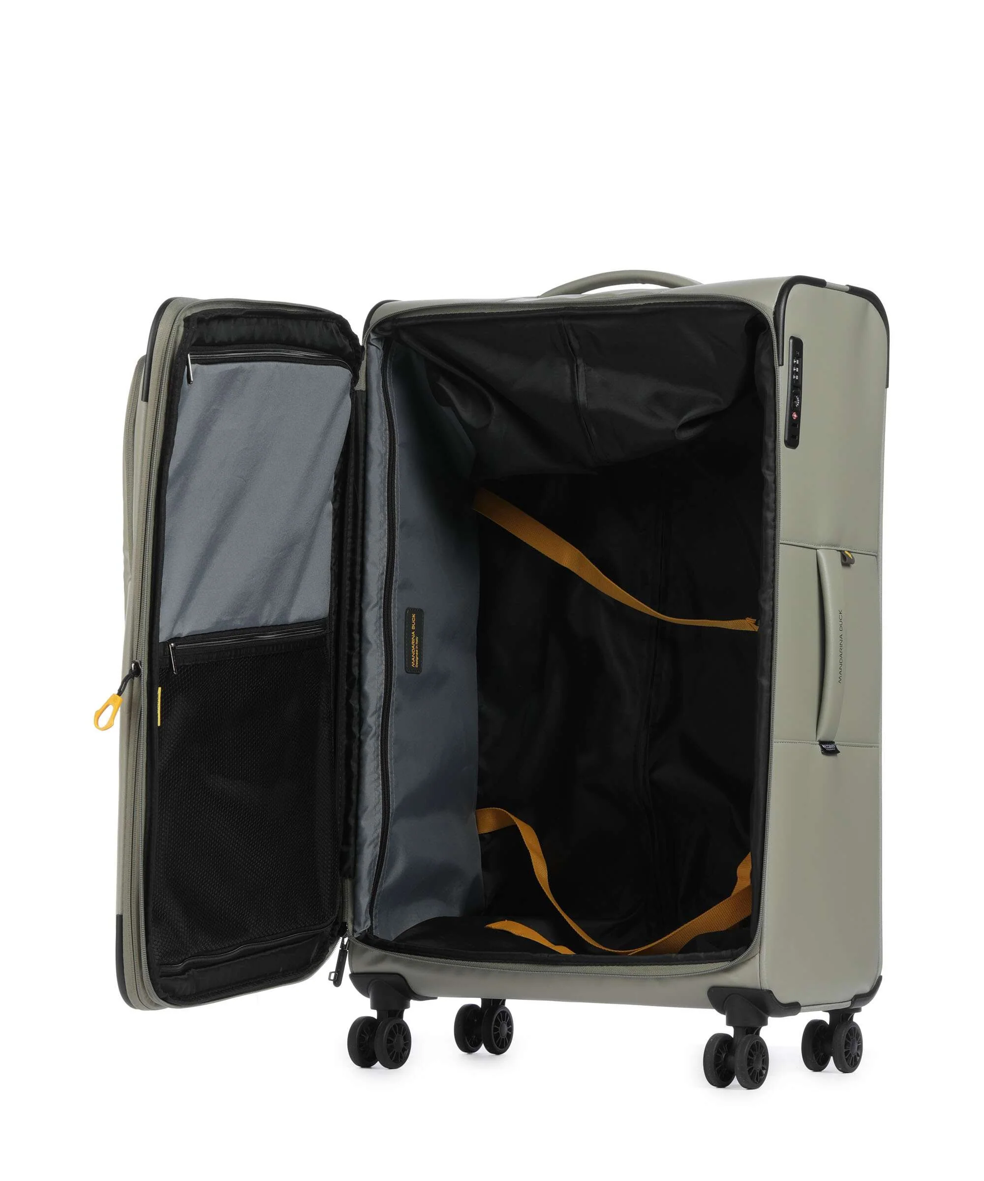 Mandarina Duck Eco Coated Spinner (4 wheels) mud - Image 6