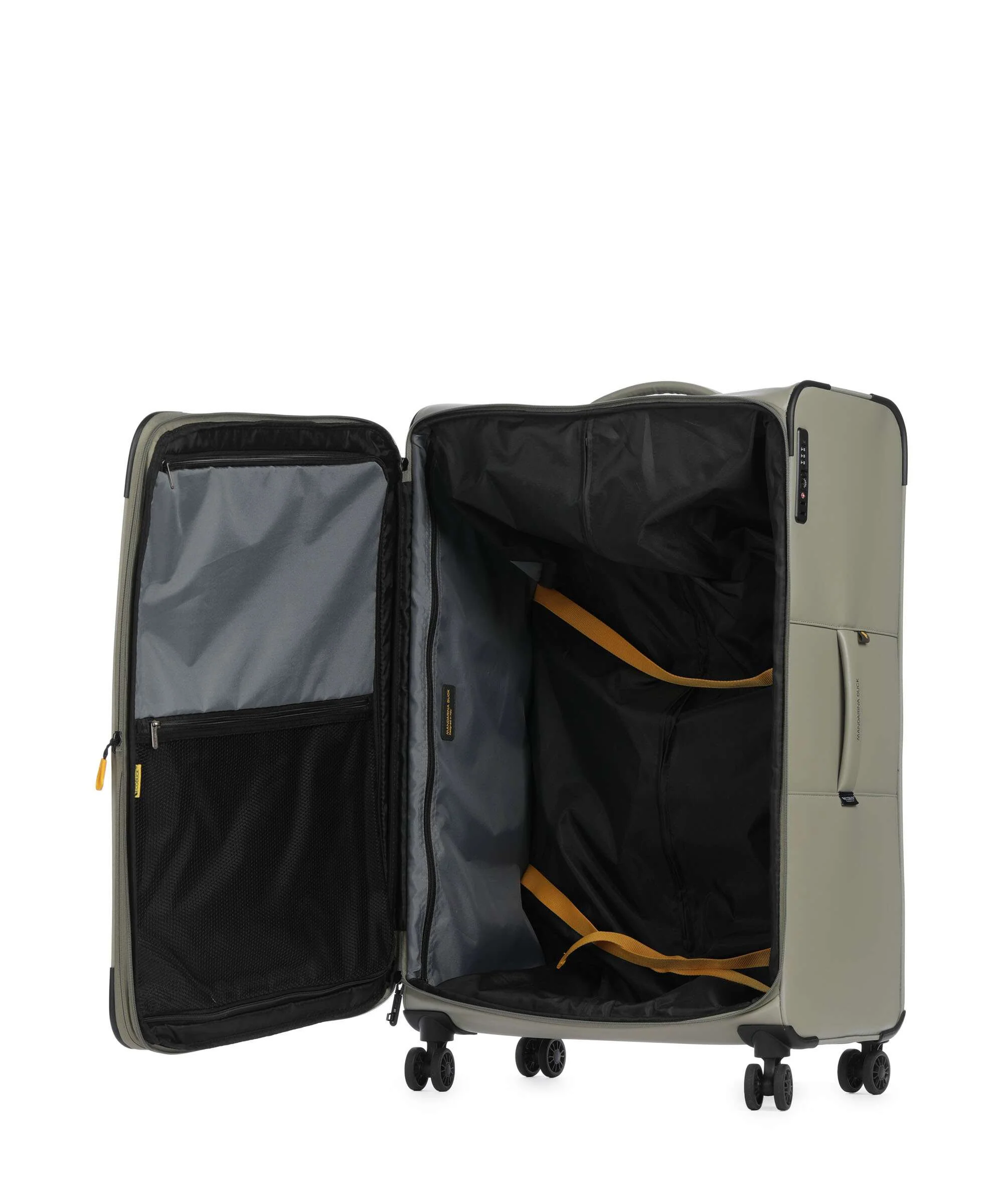 Mandarina Duck Eco Coated Spinner (4 wheels) mud - Image 6
