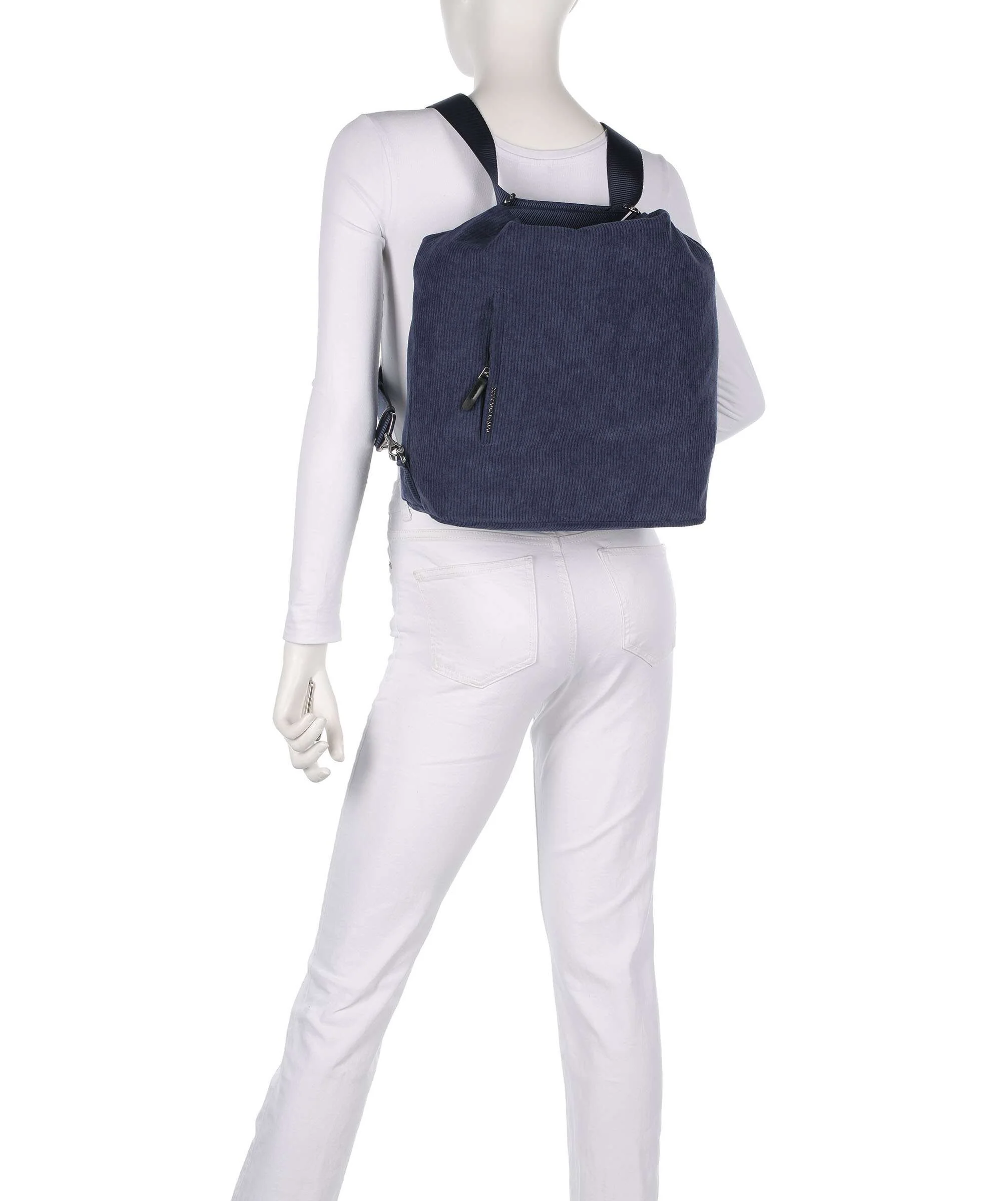 Mandarina Duck Hunter Velvet Backpack bag blue wing - Image 4