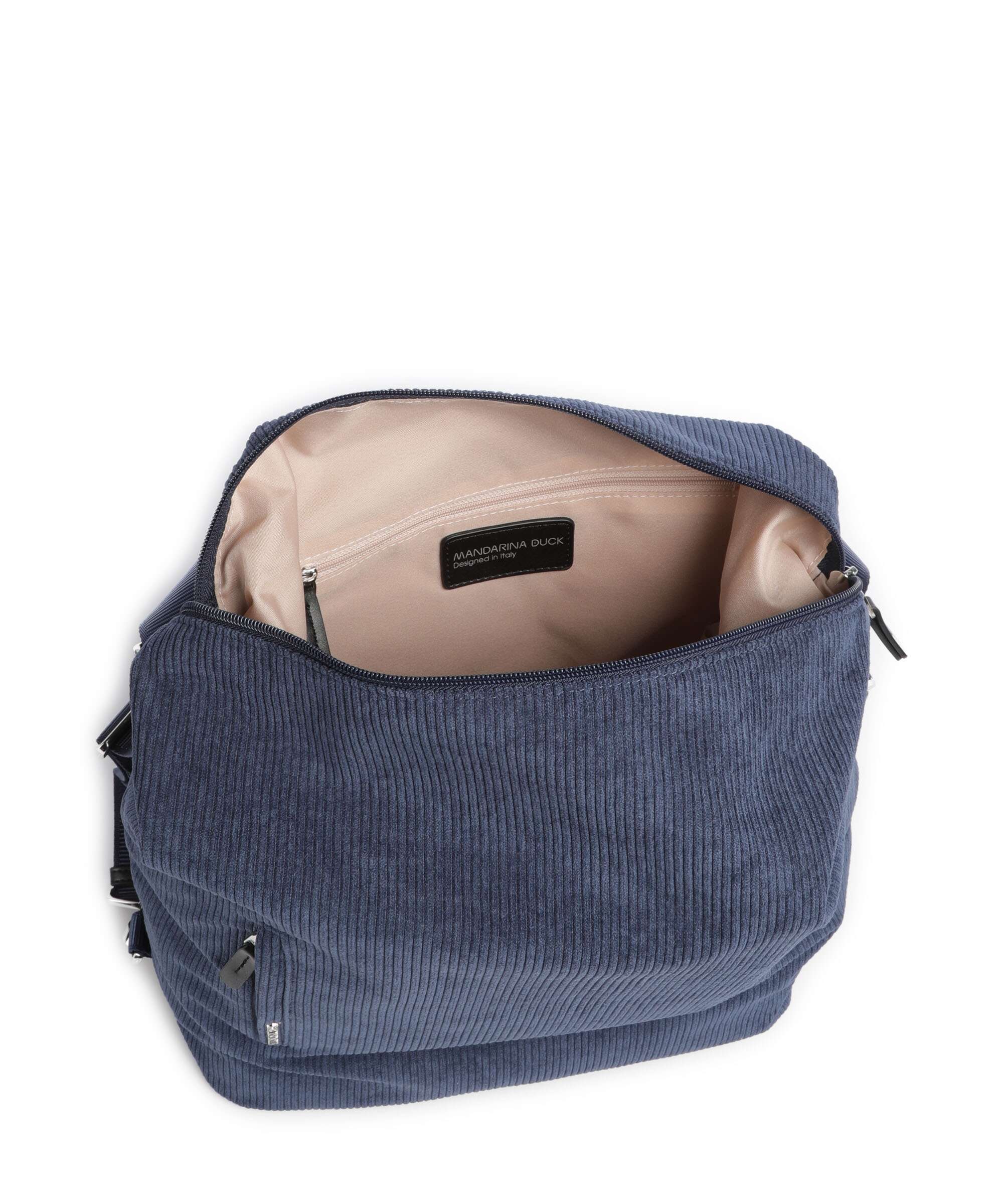 Mandarina Duck Hunter Velvet Backpack bag blue wing - Image 7