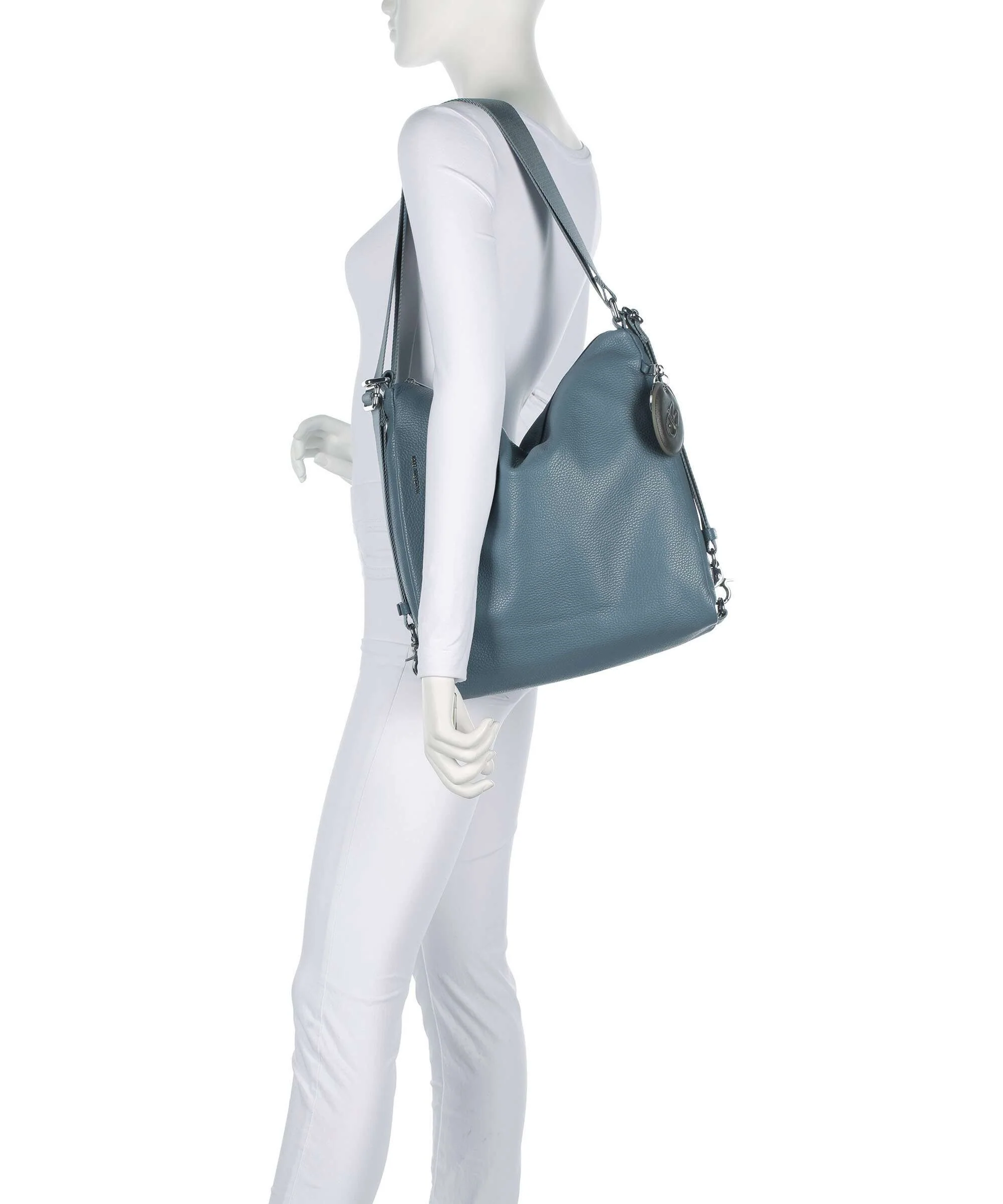 Mandarina Duck Mellow Leather Backpack bag iron - Image 3