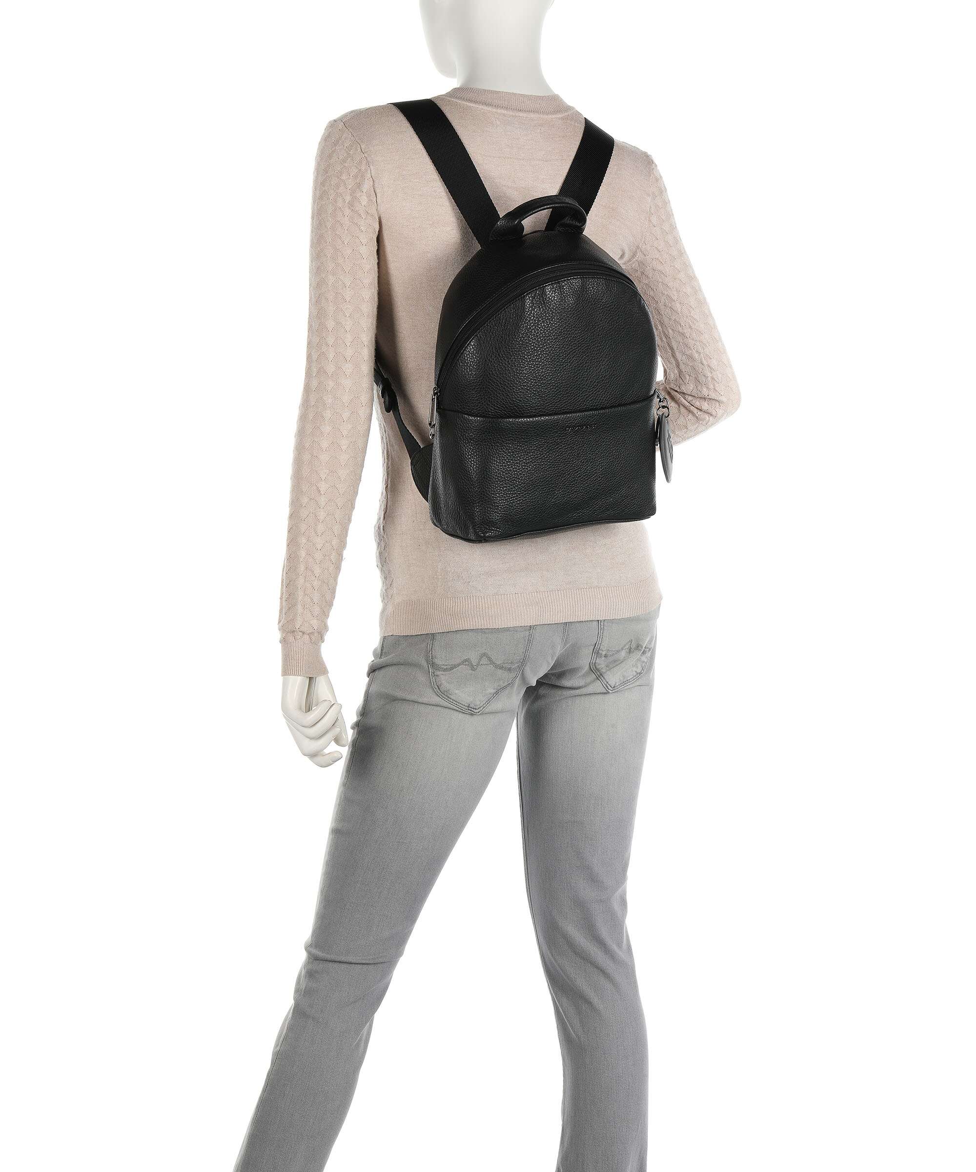 Mandarina Duck Mellow Leather Backpack nero - Image 3
