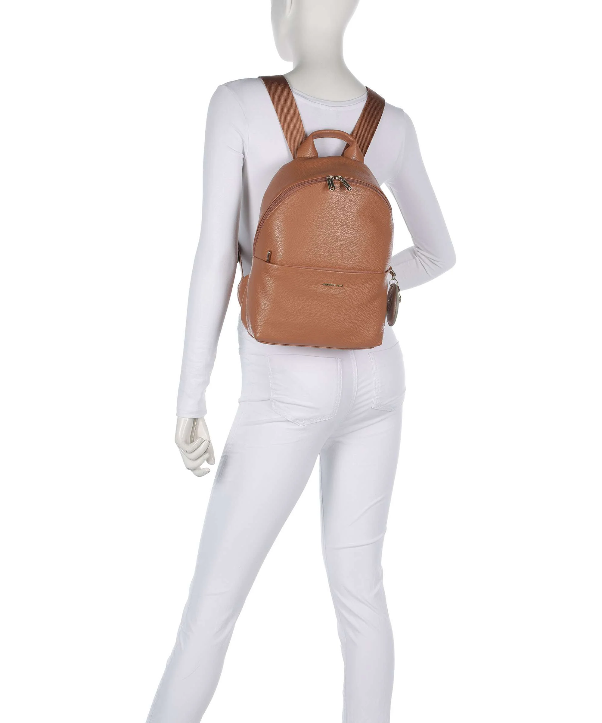 Mandarina Duck Mellow Leather Backpack pecan nut - Image 3
