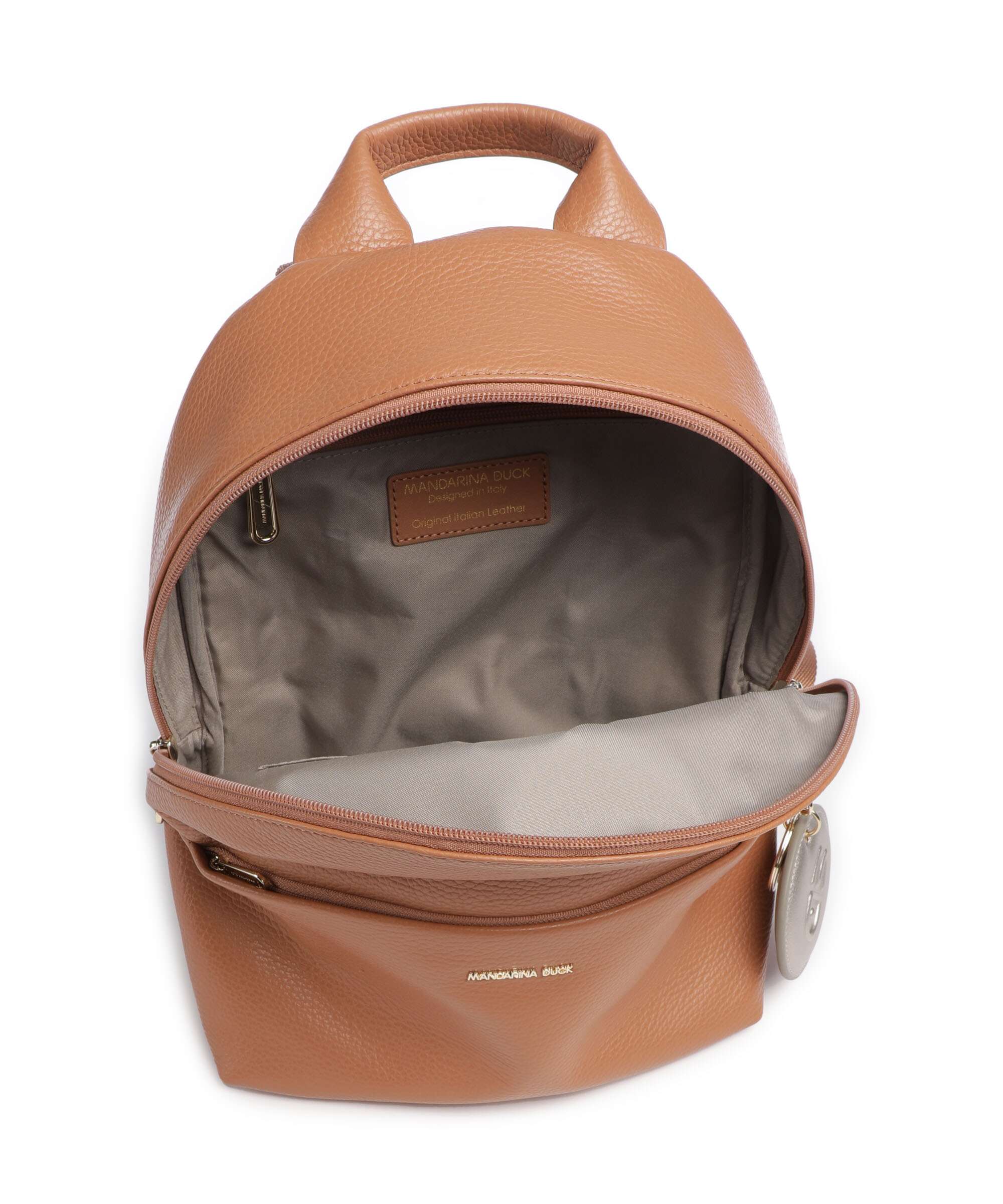 Mandarina Duck Mellow Leather Backpack pecan nut - Image 5