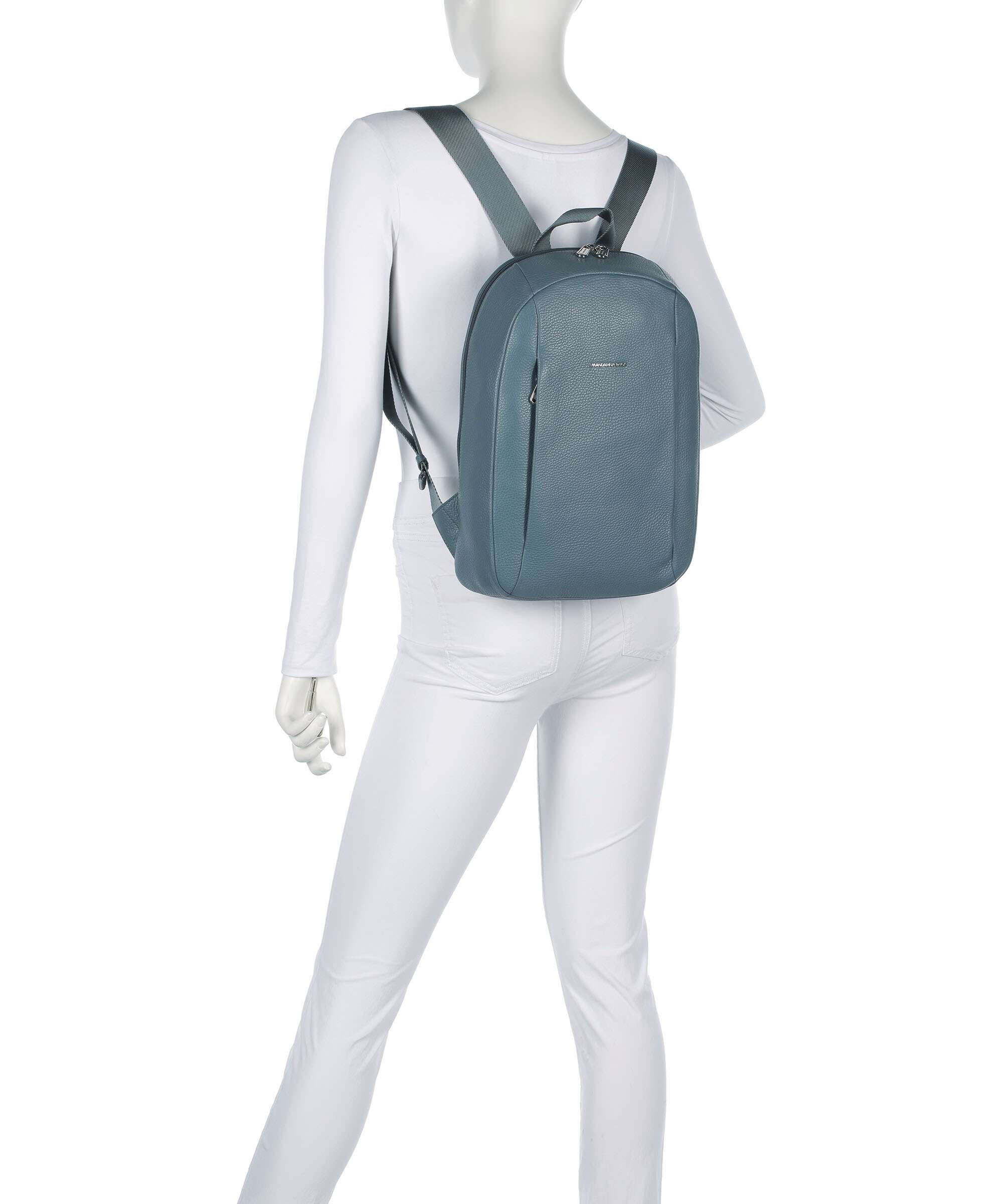 Mandarina Duck Mellow Leather Backpack iron - Image 3