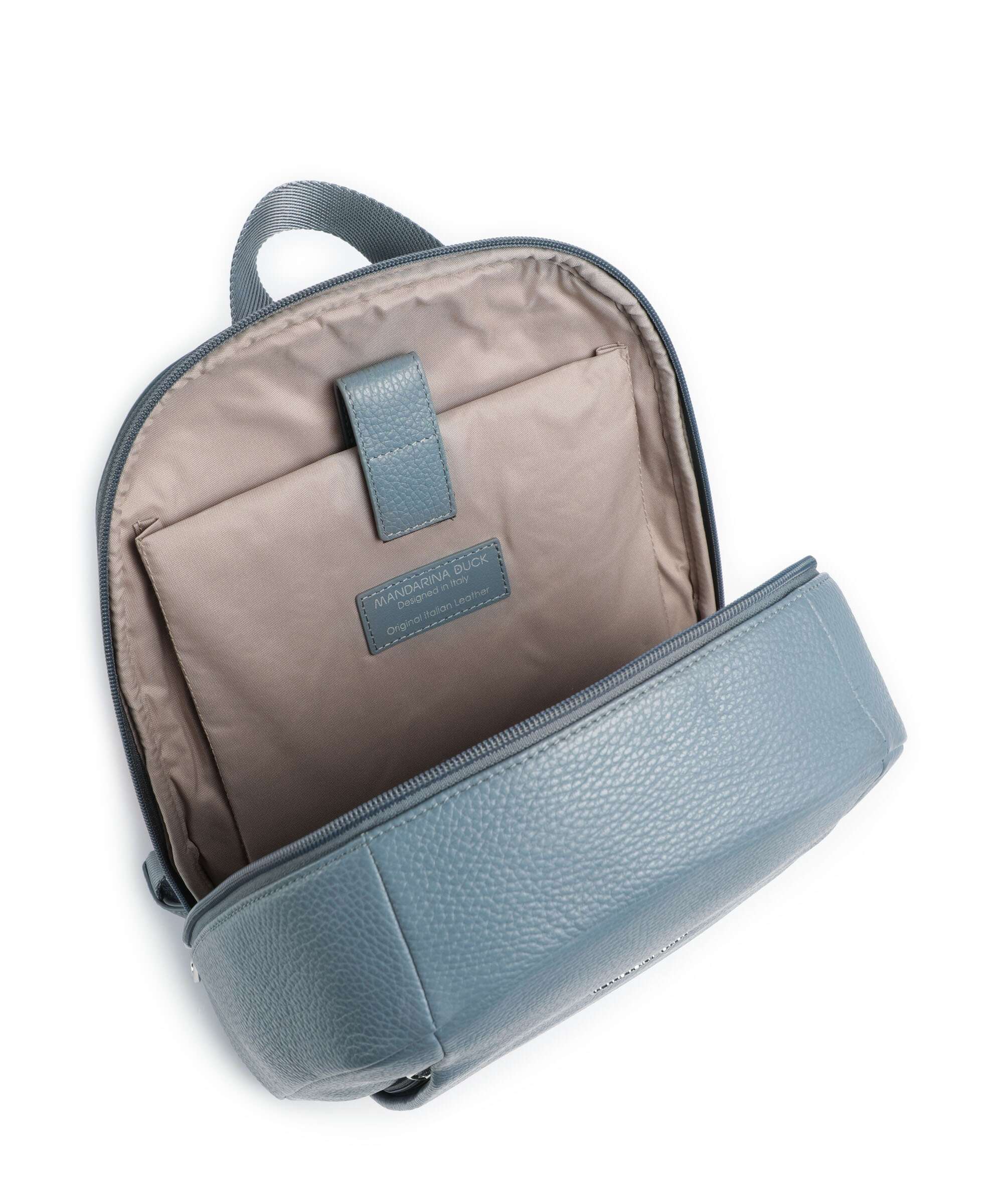 Mandarina Duck Mellow Leather Backpack iron - Image 5