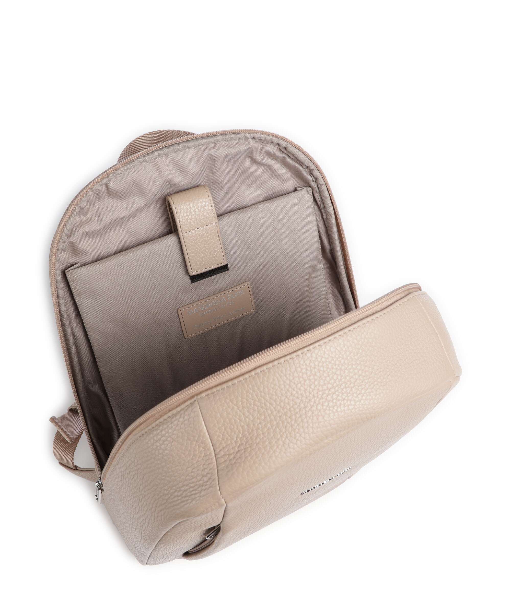 Mandarina Duck Mellow Leather Backpack warm taupe - Image 5