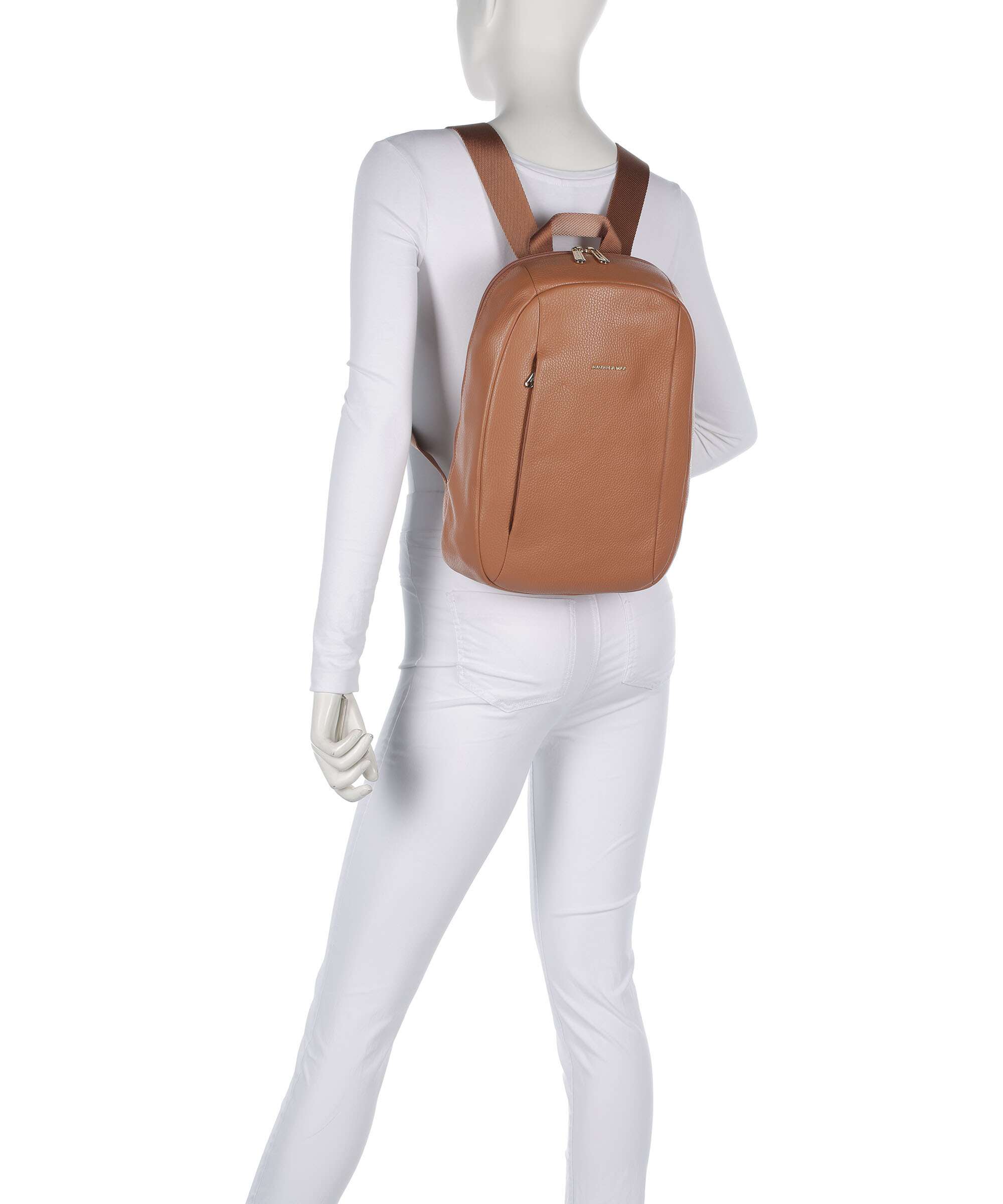 Mandarina Duck Mellow Leather Backpack pecan nut - Image 3
