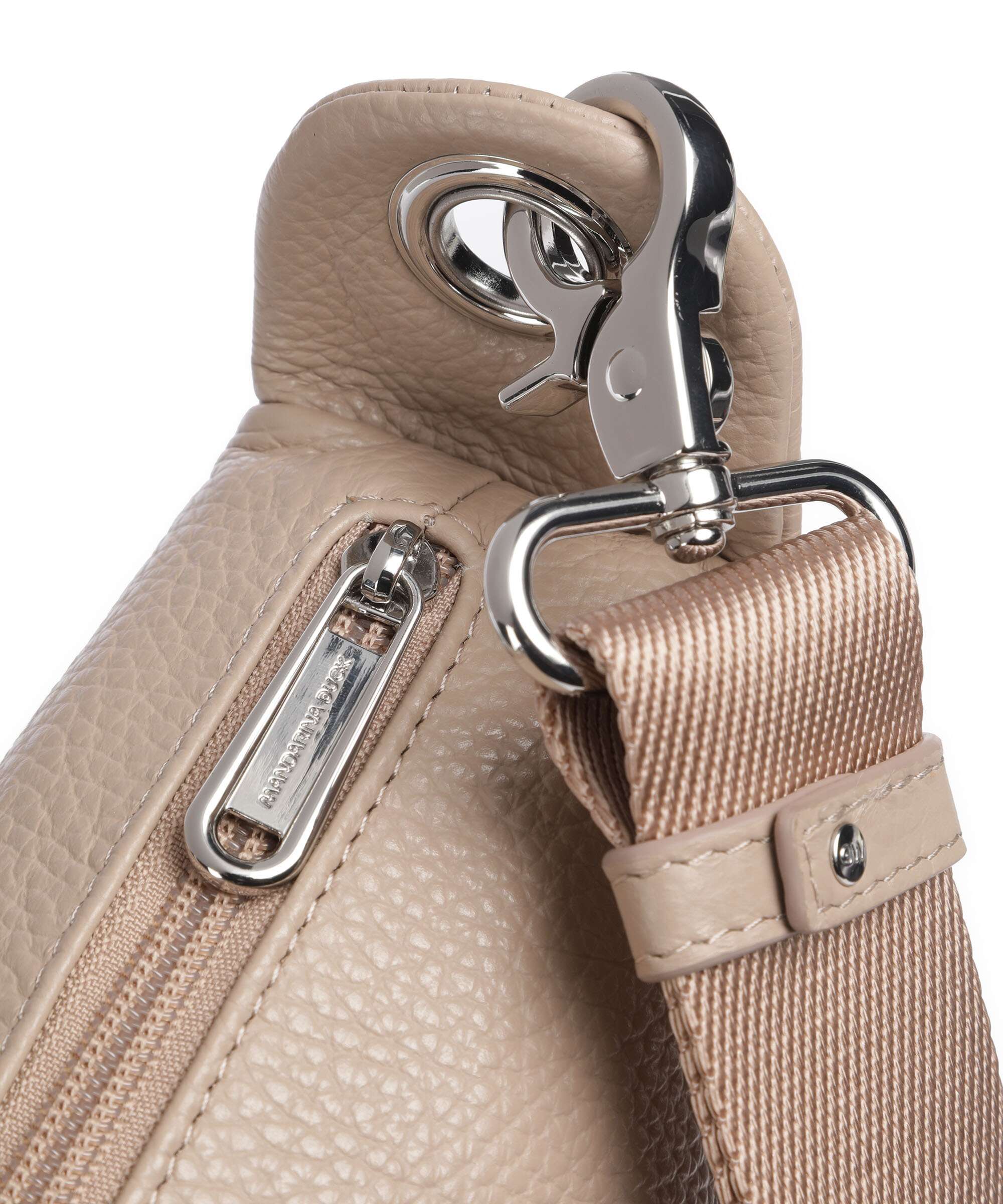 Mandarina Duck Mellow Leather Crossbody bag warm taupe - Image 4