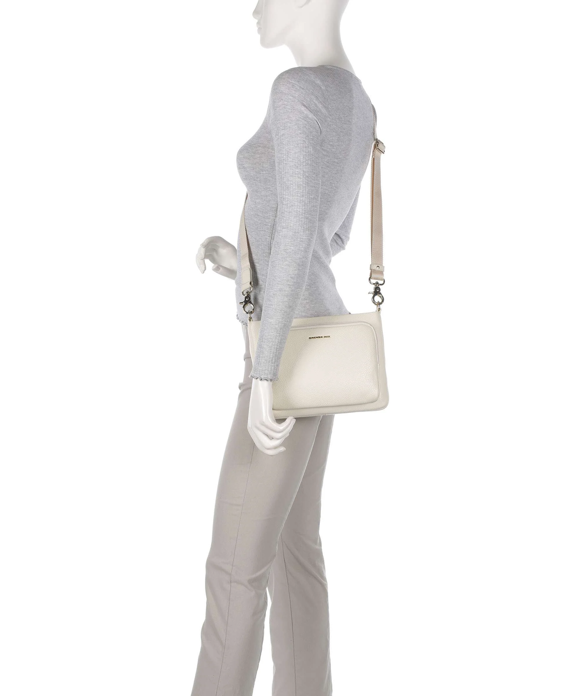 Mandarina Duck Mellow Leather Crossbody bag almond - Image 3