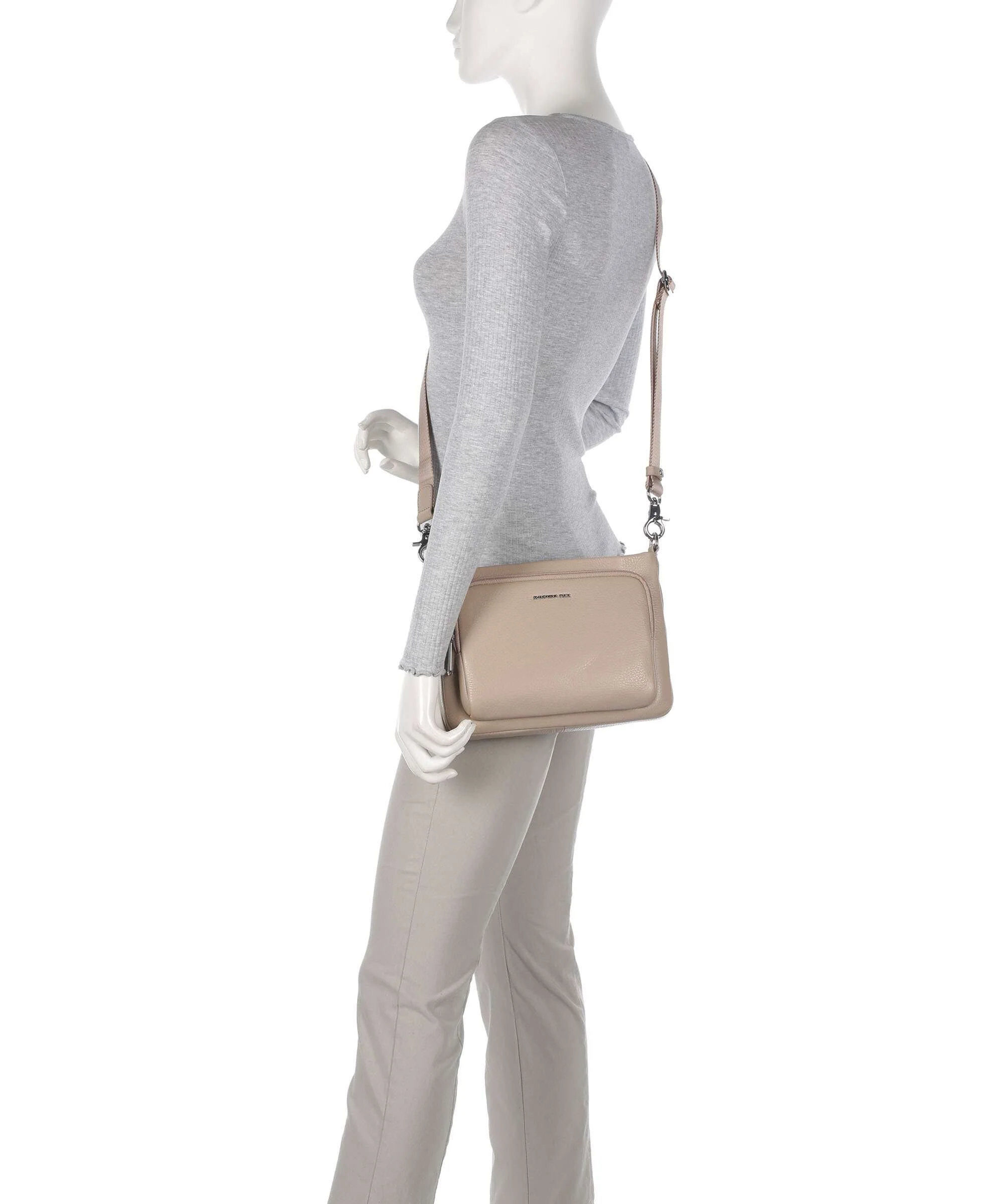 Mandarina Duck Mellow Leather Crossbody bag warm taupe - Image 3