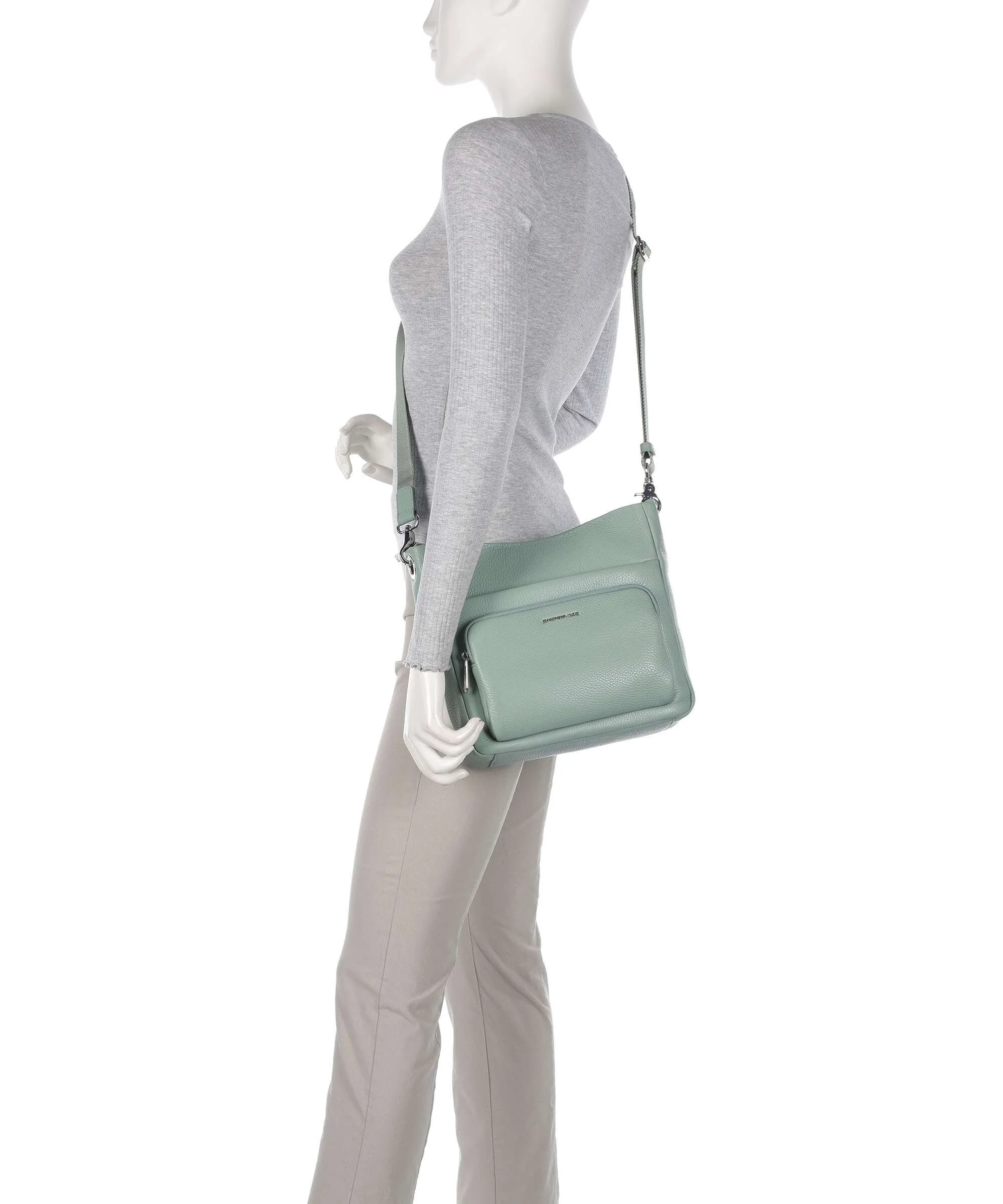 Mandarina Duck Mellow Leather Crossbody bag iceberg green - Image 3