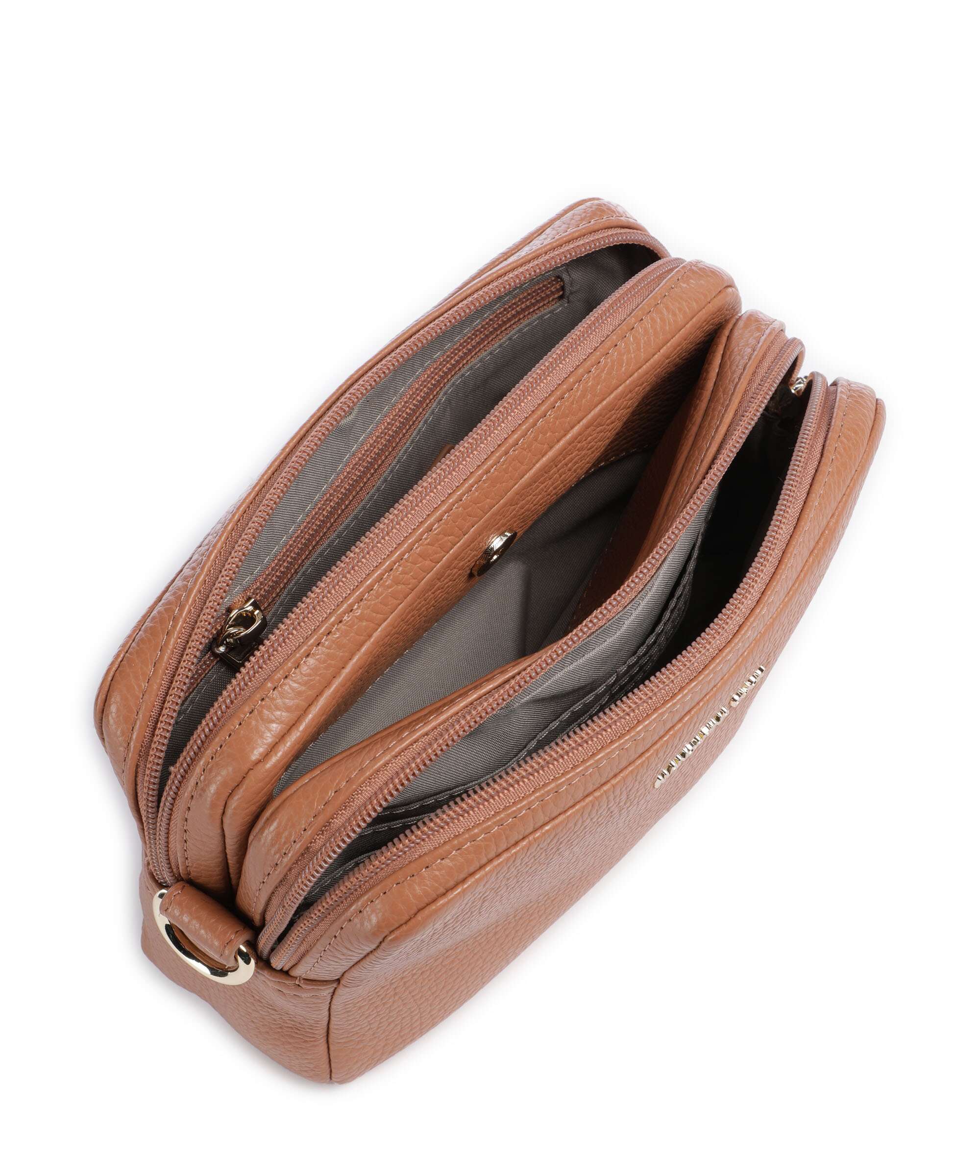 Mandarina Duck Mellow Leather Crossbody bag pecan nut - Image 6