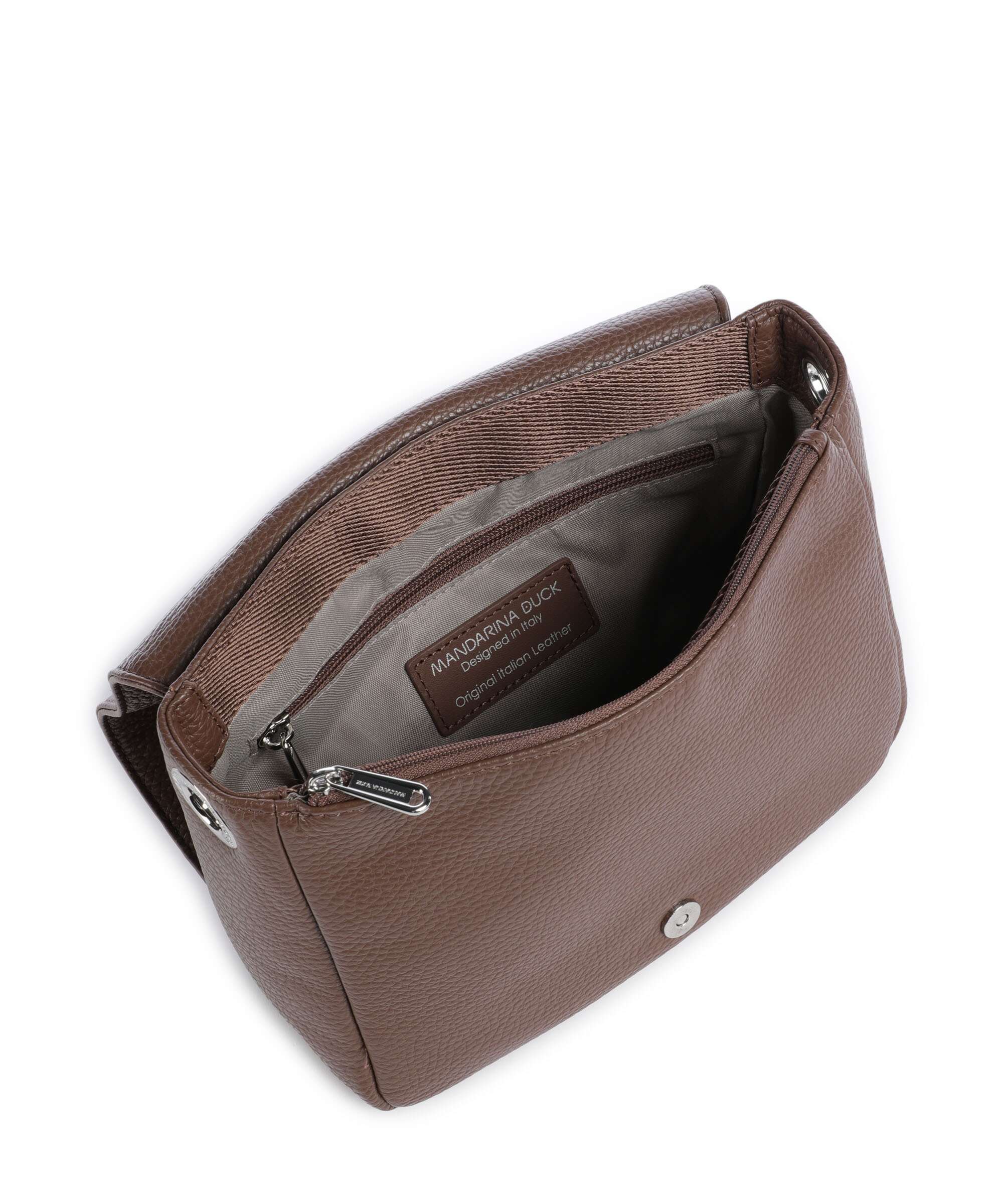 Mandarina Duck Mellow Leather Crossbody bag milk chocolate - Image 5