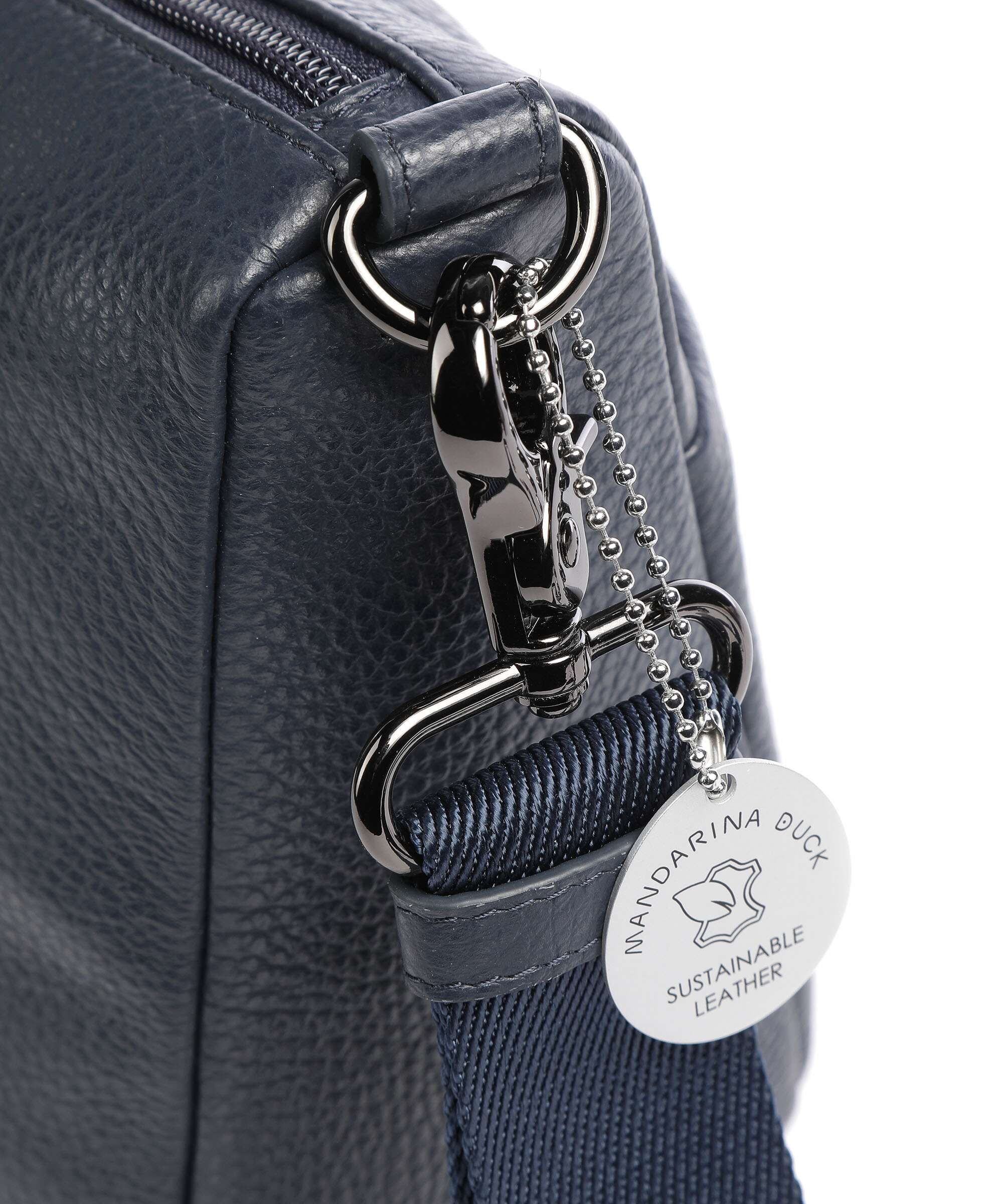Mandarina Duck Mellow Leather Crossbody bag dress blue - Image 4