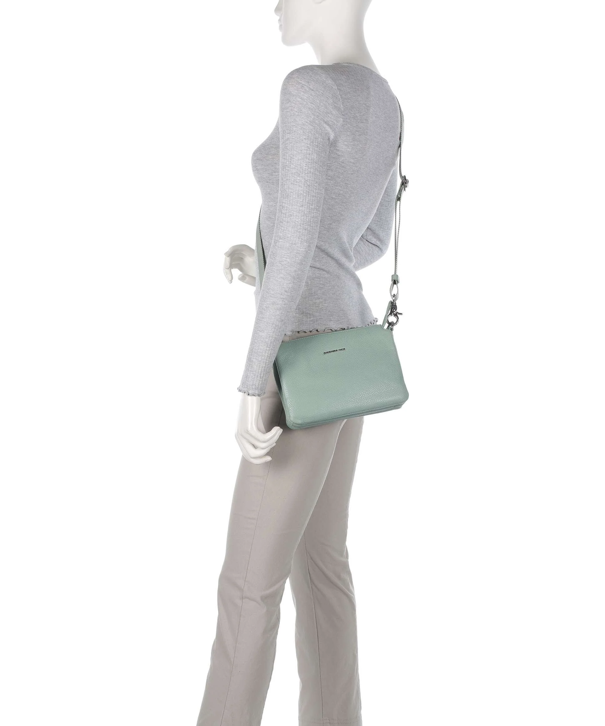 Mandarina Duck Mellow Leather Crossbody bag iceberg green - Image 3