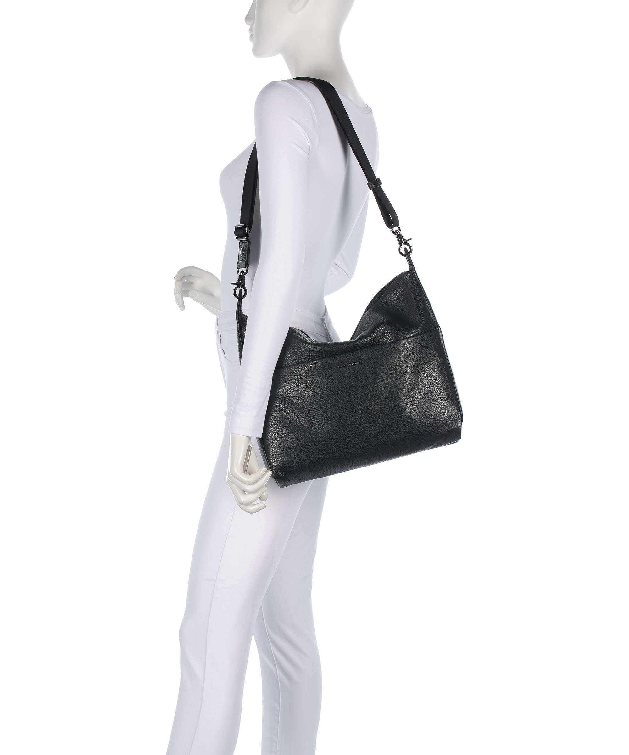 Mandarina Duck Mellow Leather Hobo bag nero - Image 3