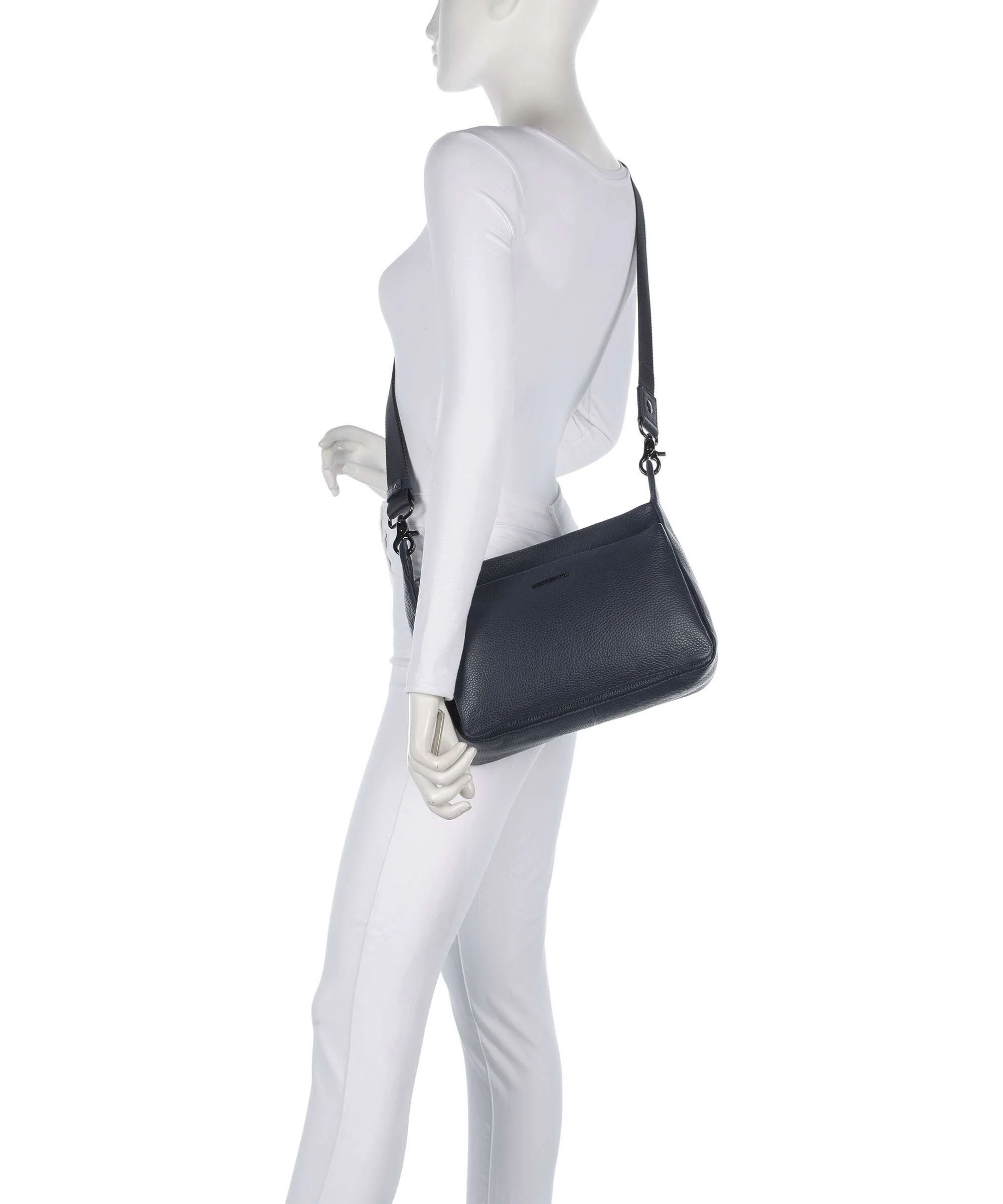 Mandarina Duck Mellow Leather Shoulder bag dress blue - Image 3