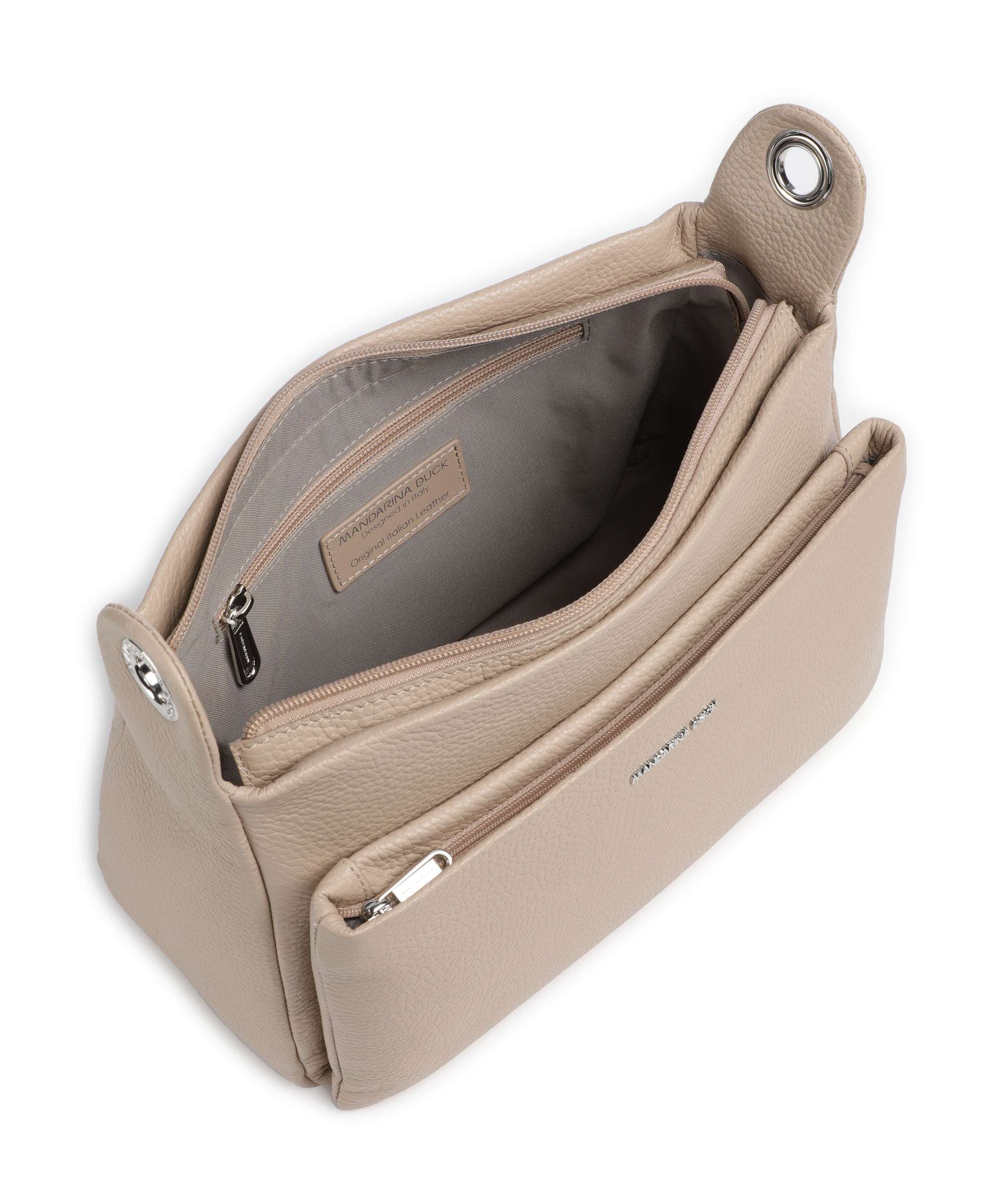 Mandarina Duck Mellow Leather Shoulder bag warm taupe - Image 5