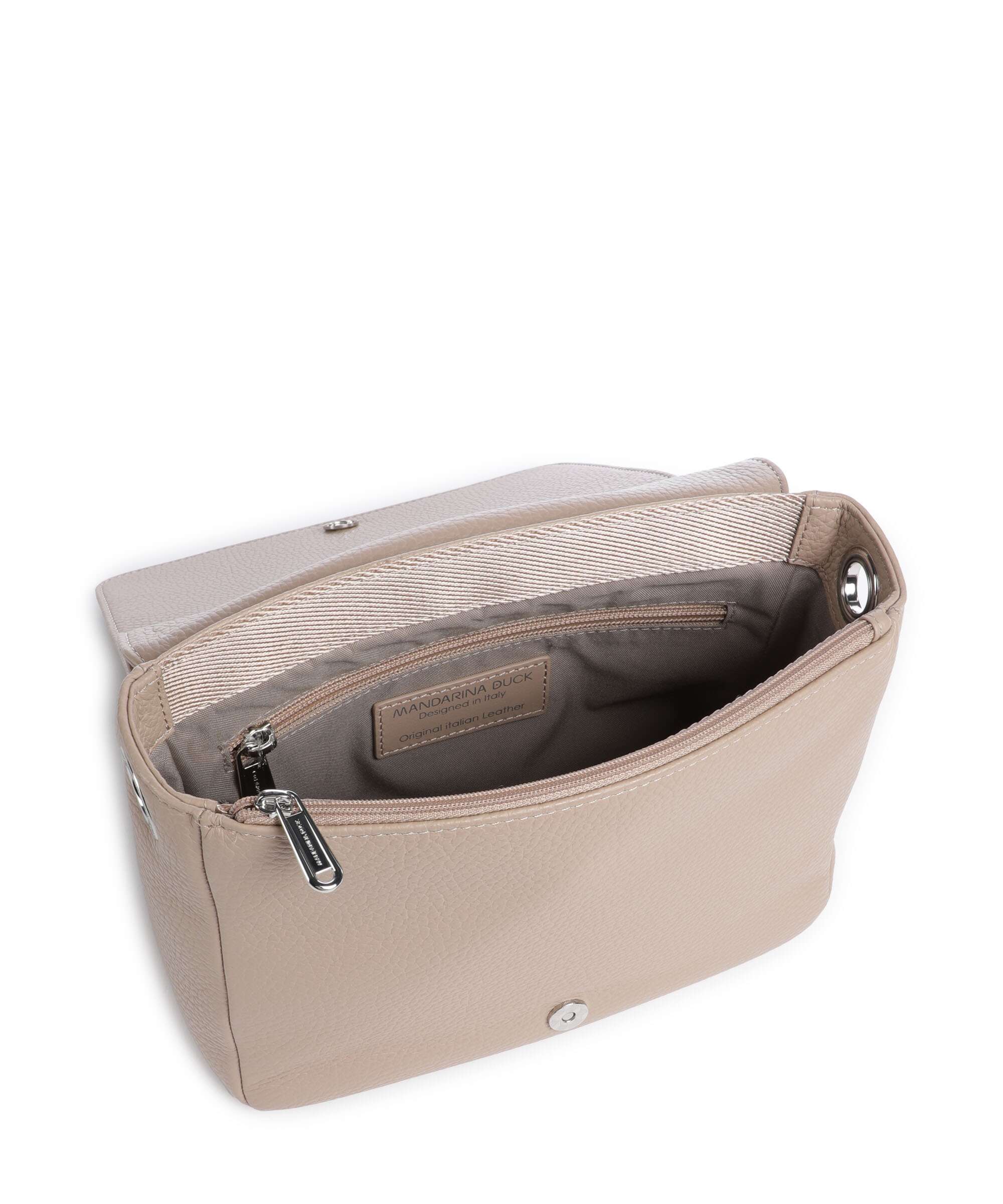 Mandarina Duck Mellow Leather Shoulder bag warm taupe - Image 6