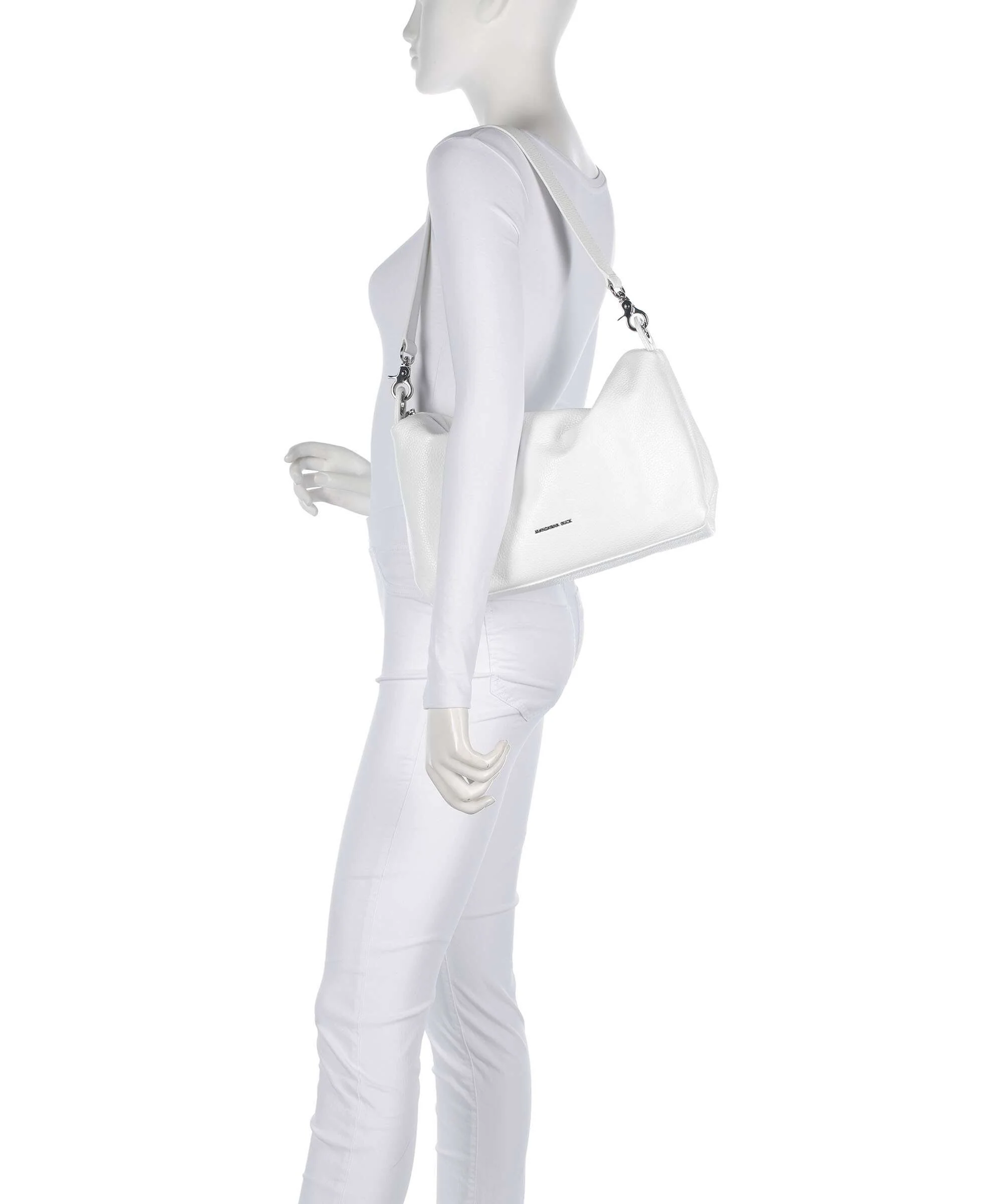 Mandarina Duck Mellow Leather Shoulder bag blanc - Image 3